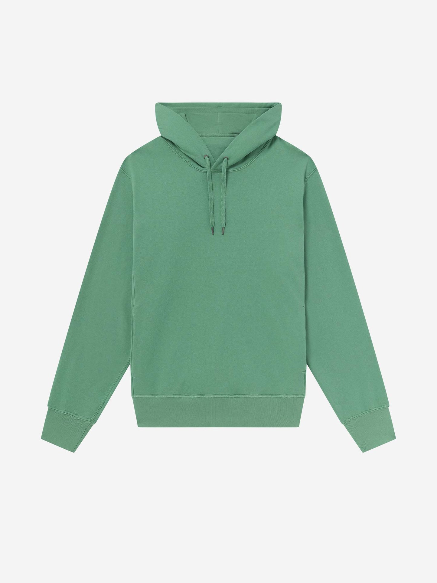 GREEN_HOODIE - Flat Lay - 1 x Shots - Front