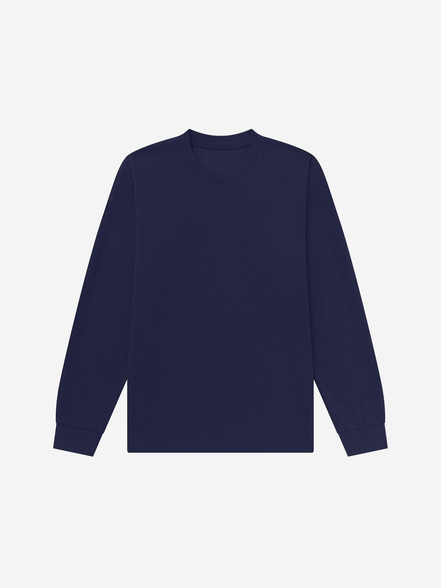 LS_NAVY_TEE - Flat Lay - 1 x Shots - Front