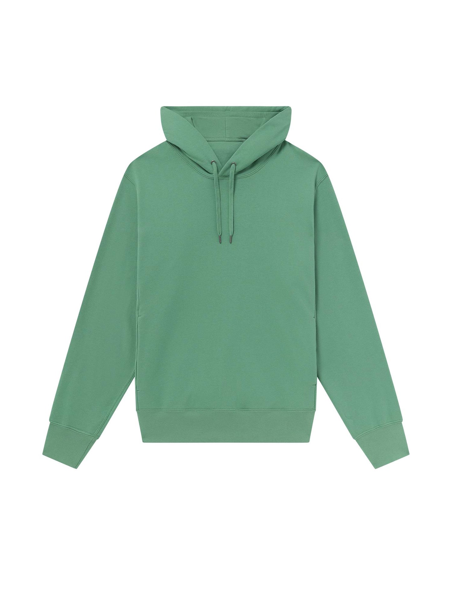 GREEN_HOODIE - Flat Lay - 1 x Shots - Front