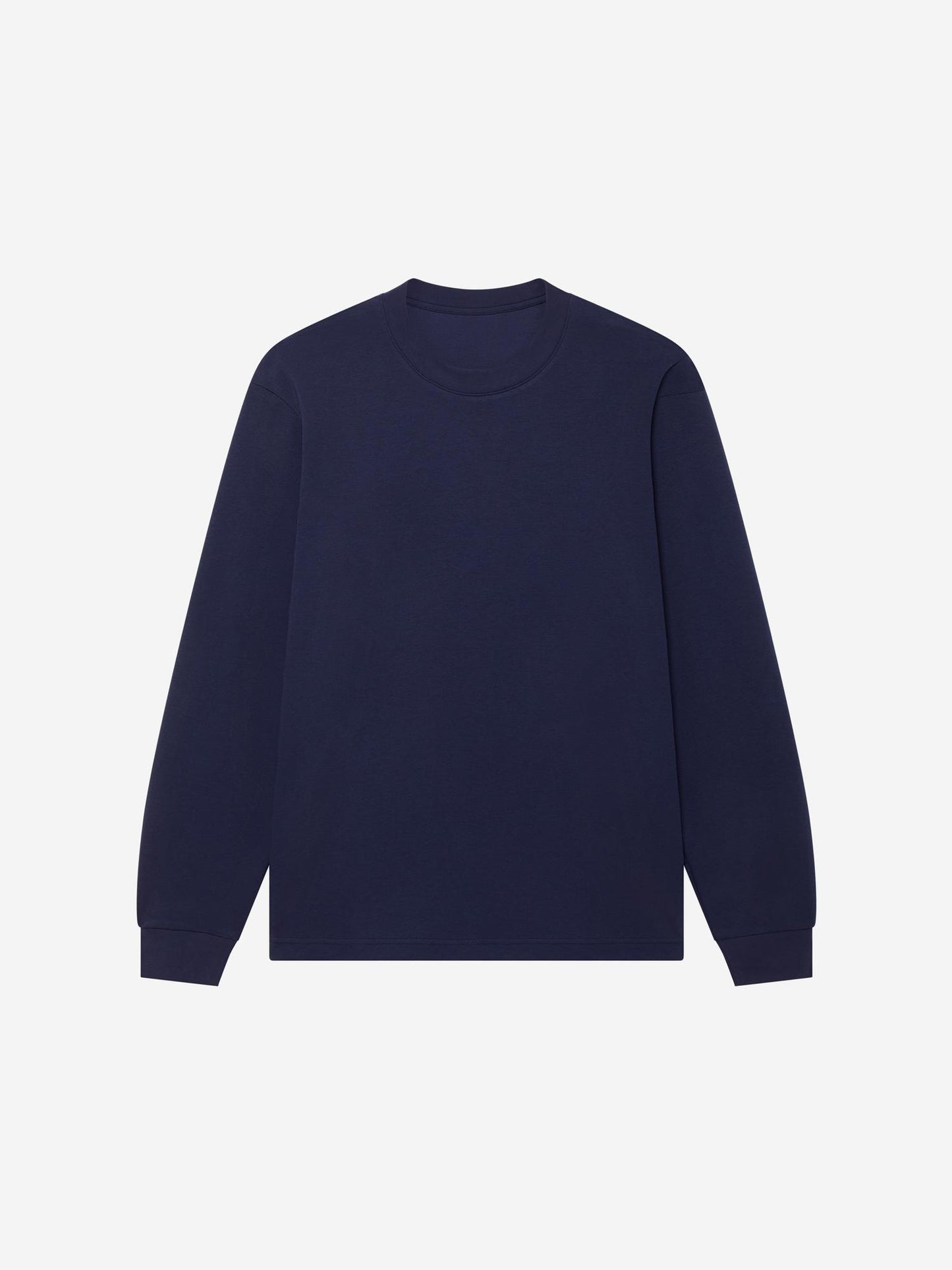 LS_NAVY_TEE - Hanging - 1 x Shots - Front