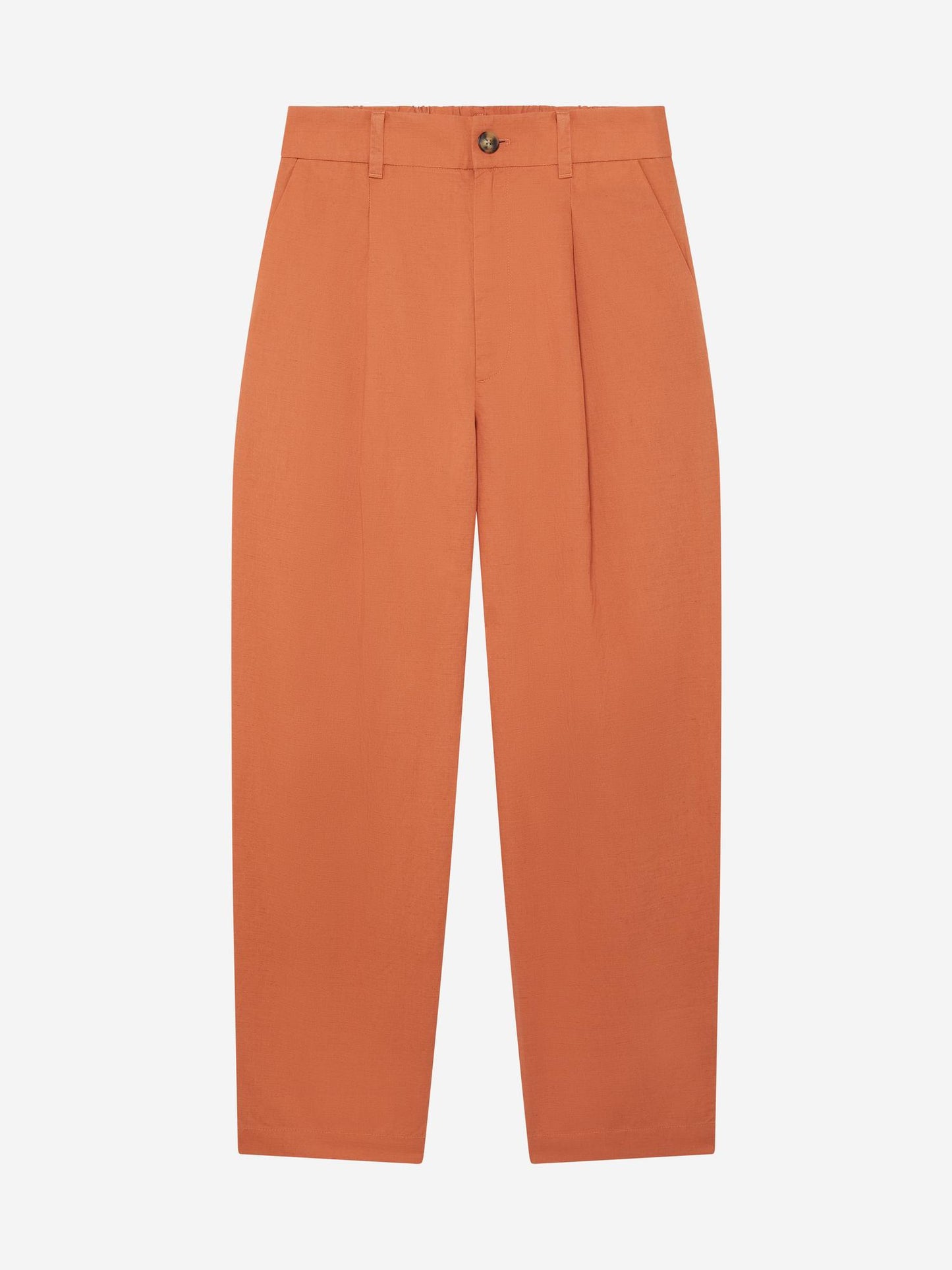 ORANGE_WIDELEG_TROUSER - Hanging - 1 x Shots - Front
