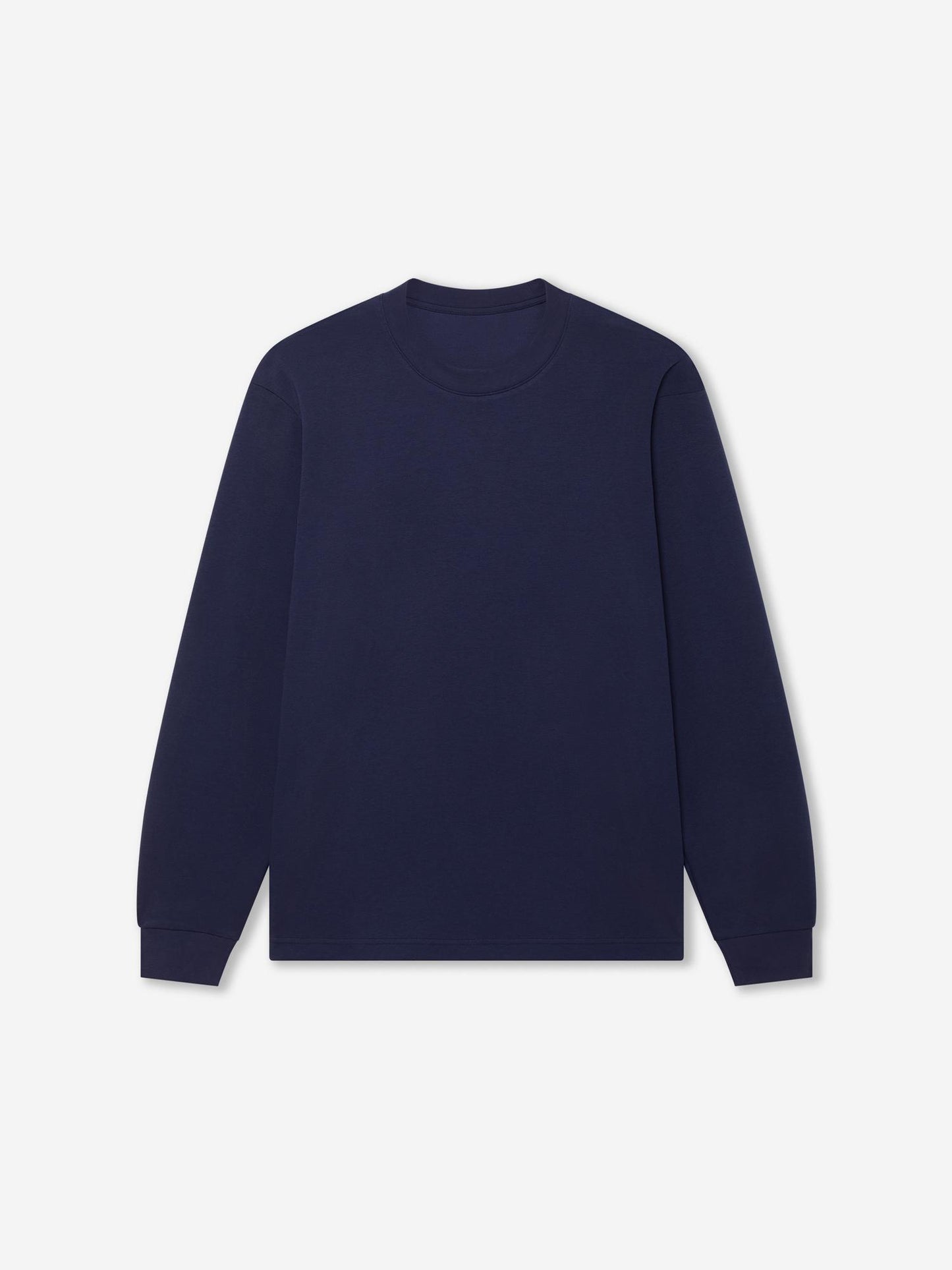 LS_NAVY_TEE - Hanging - 1 x Shots - Front