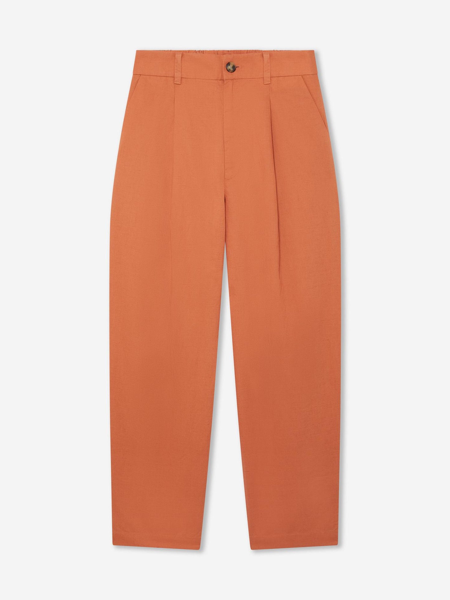 ORANGE_WIDELEG_TROUSER - Hanging - 1 x Shots - Front