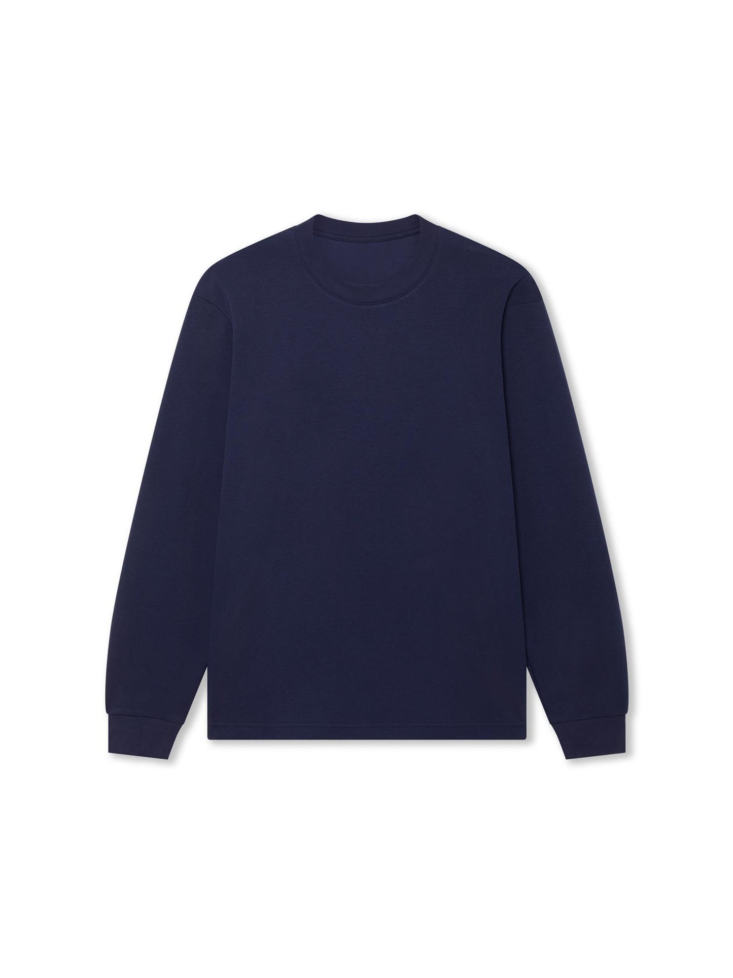 LS_NAVY_TEE - Hanging - 1 x Shots - Front