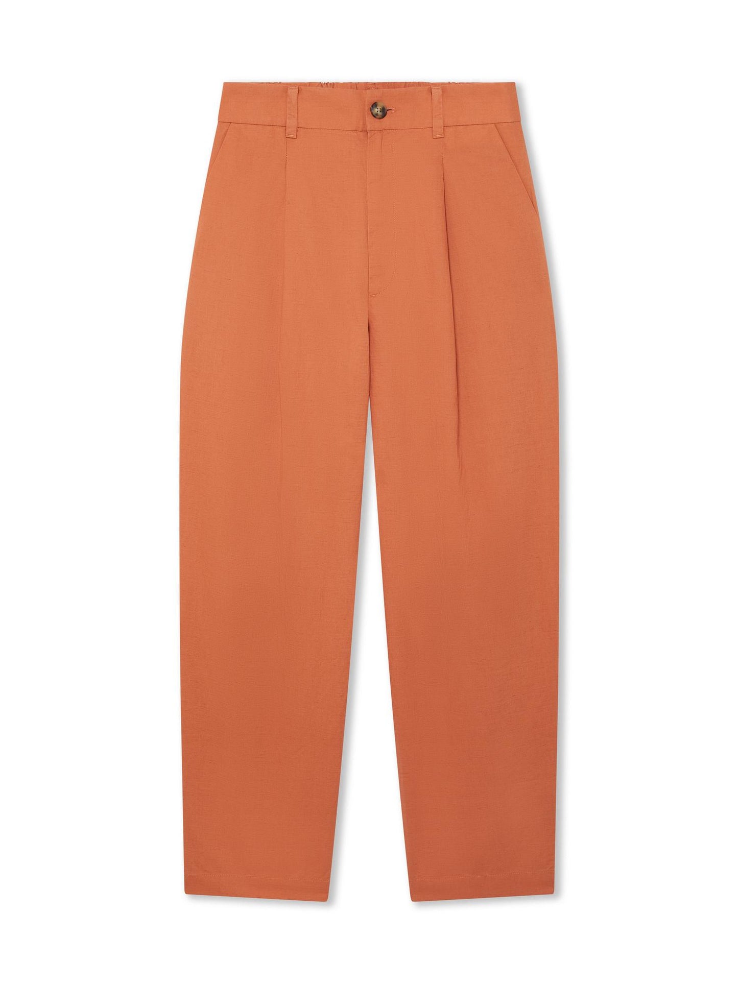 ORANGE_WIDELEG_TROUSER - Hanging - 1 x Shots - Front