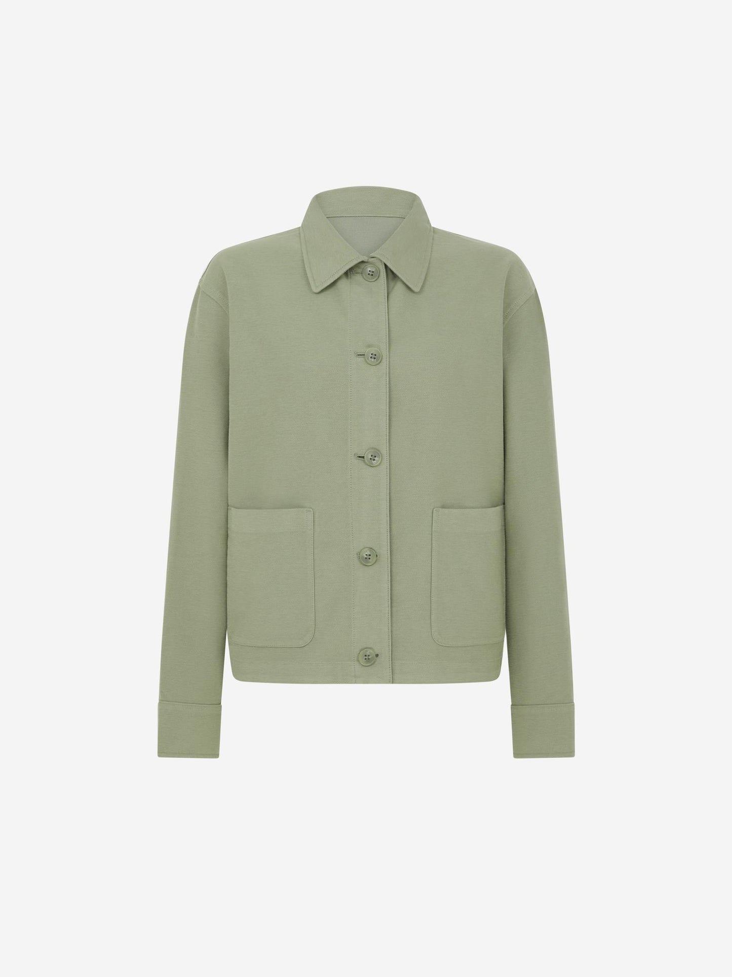GREEN_OVERSHIRT - Mannequin - 1 x Shots - Front