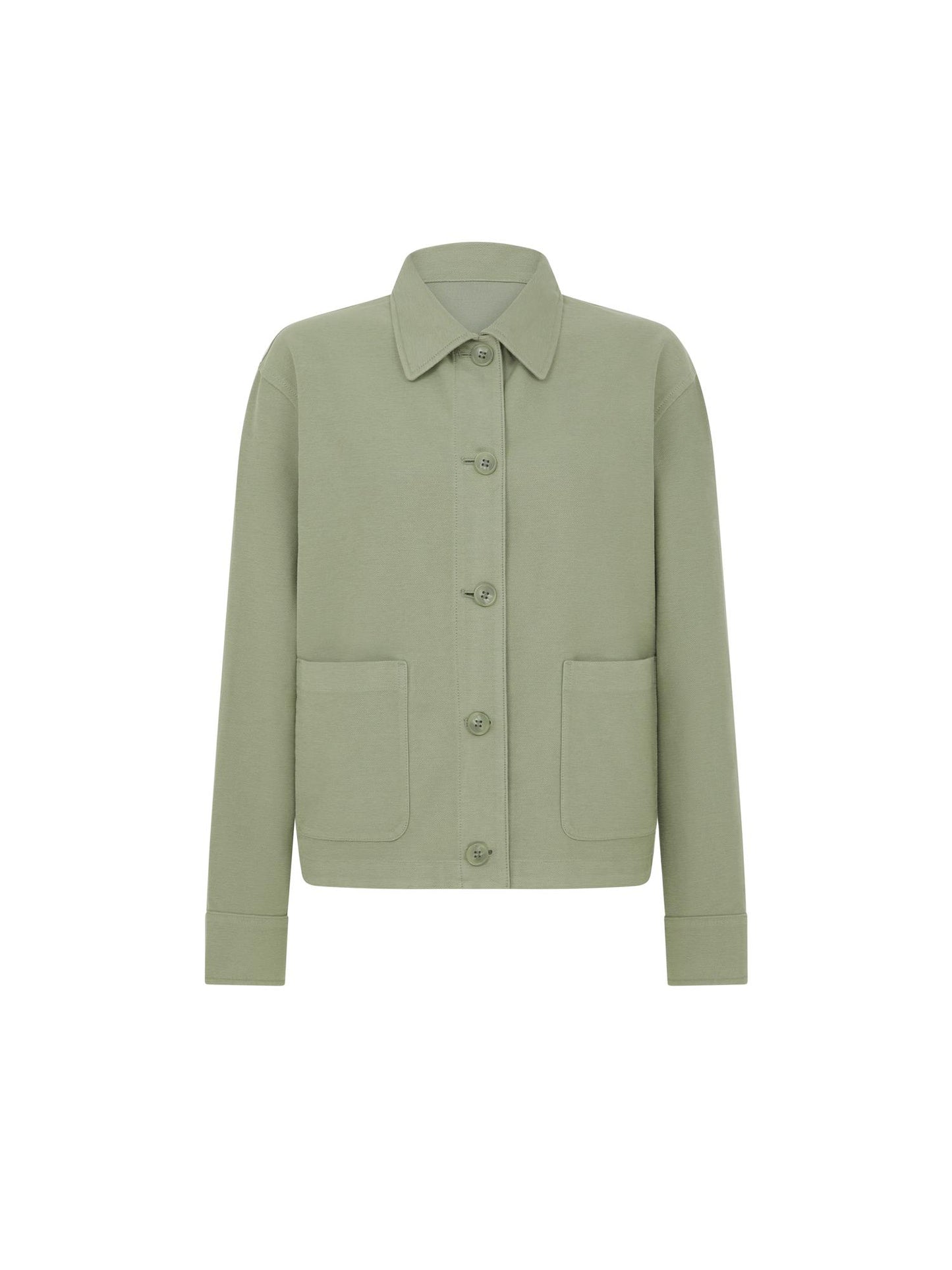 GREEN_OVERSHIRT - Mannequin - 1 x Shots - Front