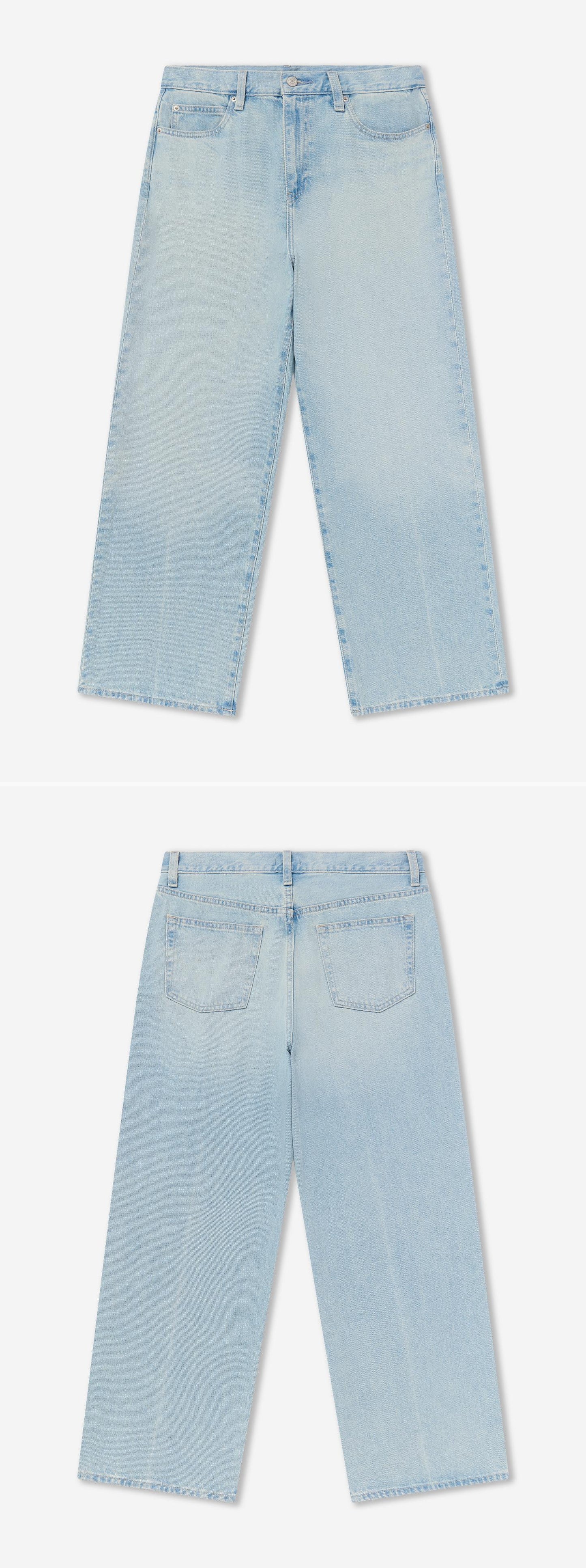 DENIM_JEANS - Flat Lay - 2 x Shots - Front + Back