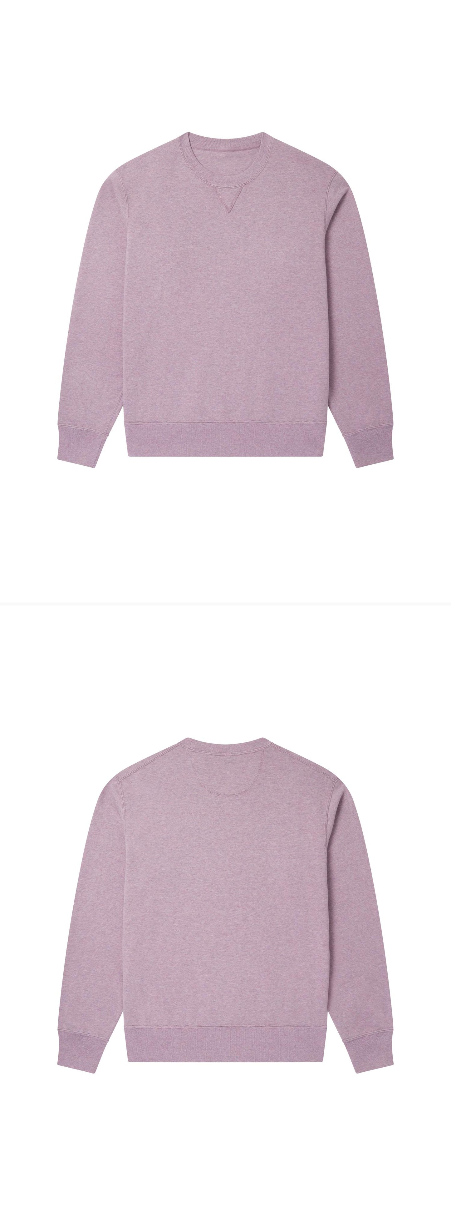 PURPLE_SWEATSHIRT - Flat Lay - 2 x Shots - Front + Back