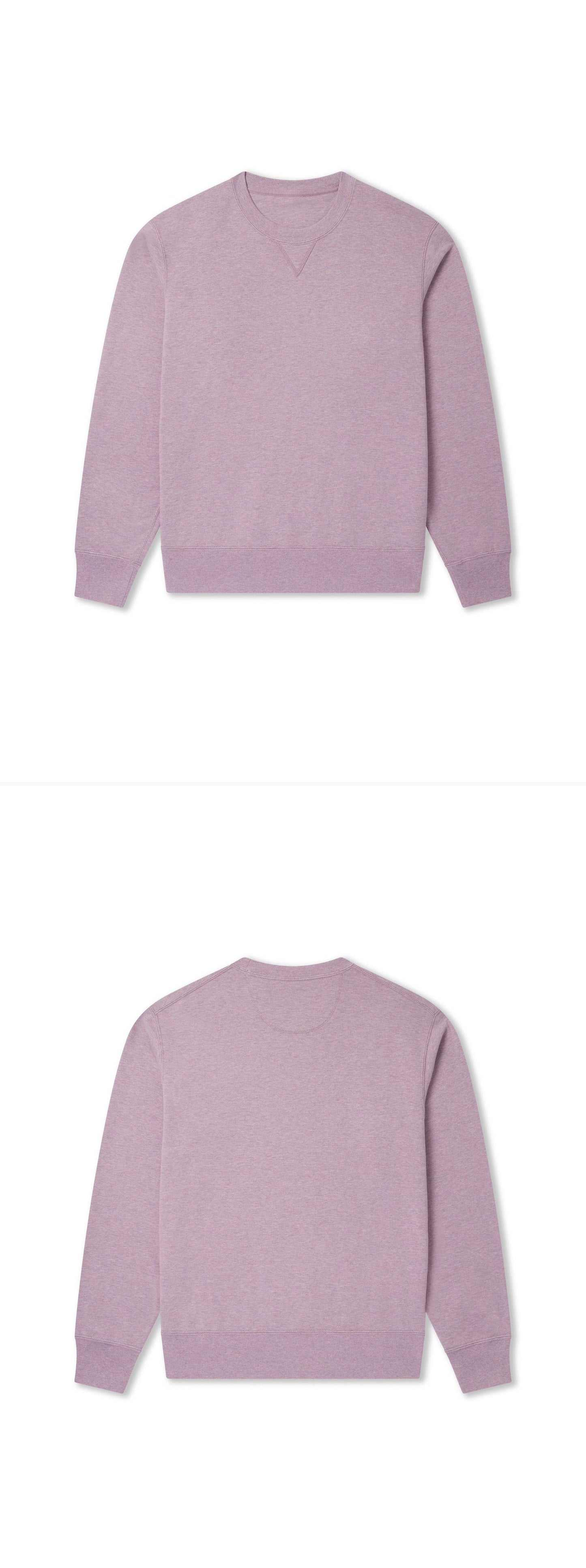 PURPLE_SWEATSHIRT - Flat Lay - 2 x Shots - Front + Back