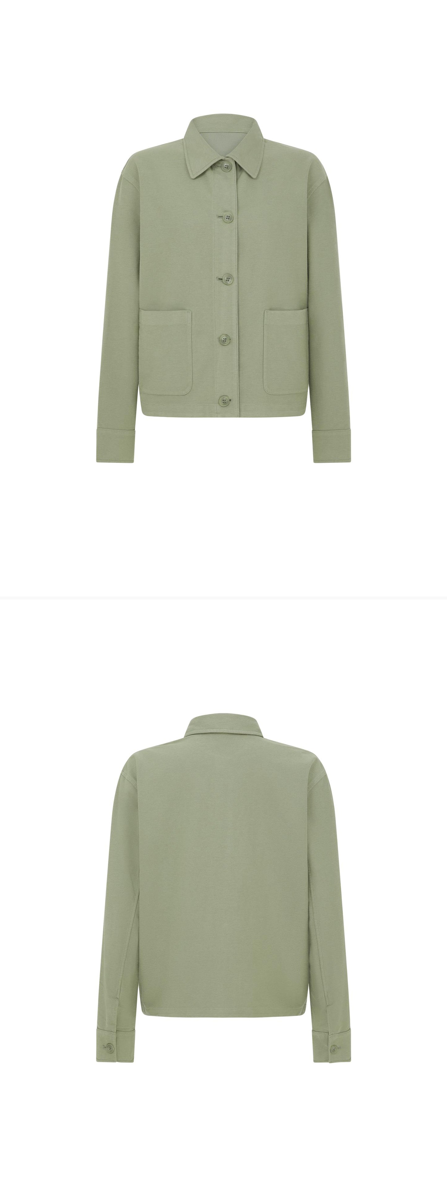 GREEN_OVERSHIRT - Mannequin - 2 x Shots - Front + Back