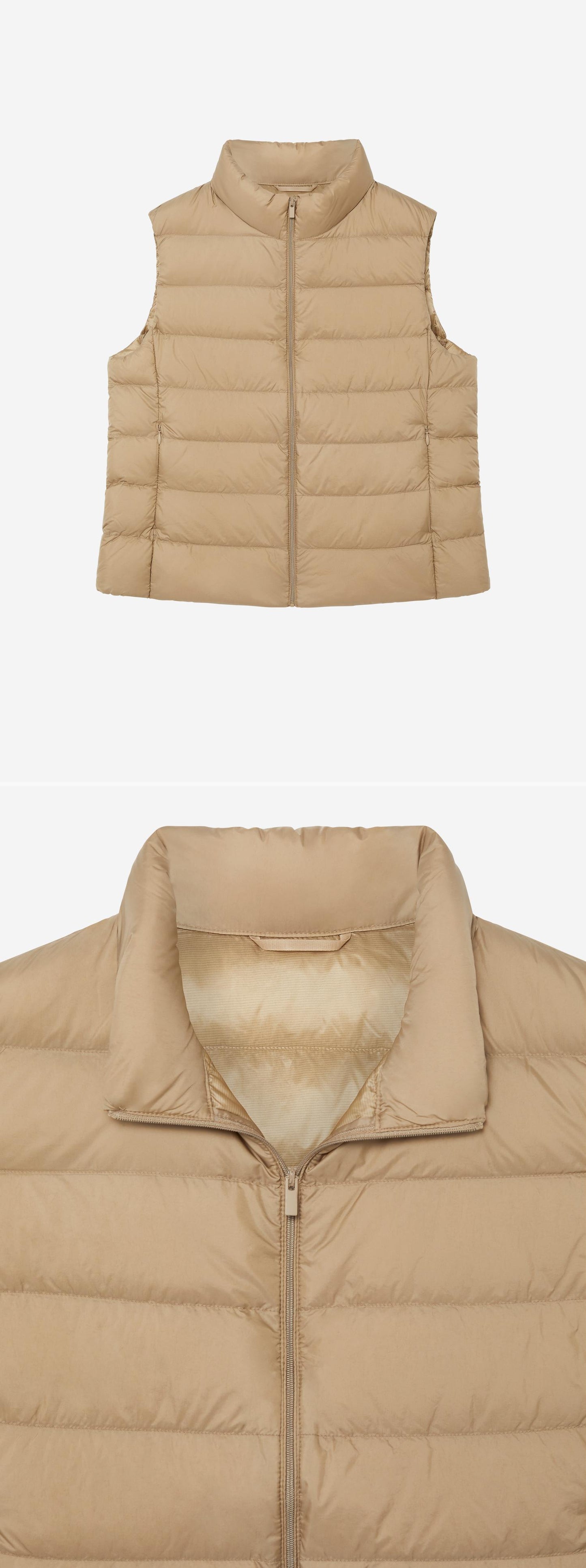 BEIGE_GILLET - Hanging - 2 x Shots - Front + Detail A