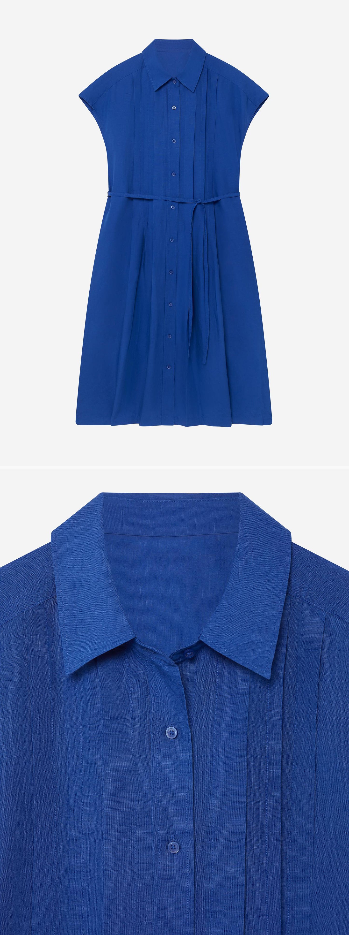 BLUE_DRESS - Hanging - 2 x Shots - Front + Detail A