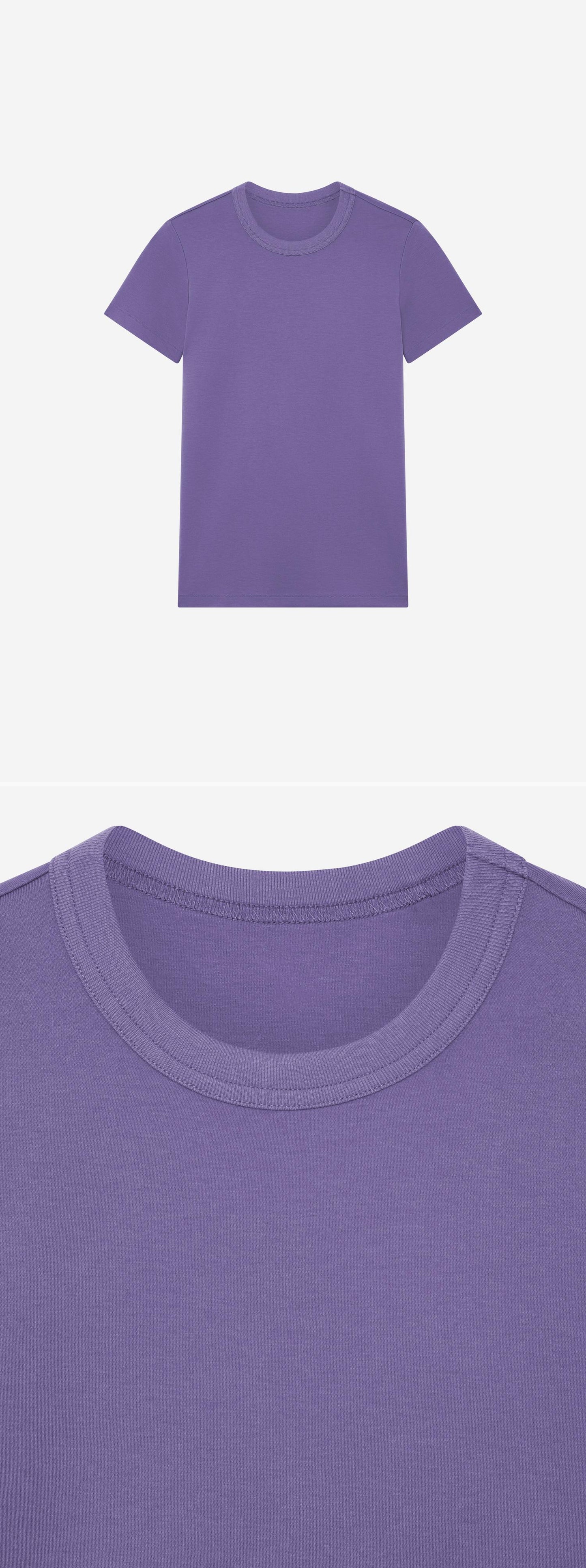 PURPLE_TSHIRT - Hanging - 2 x Shots - Front + Detail A