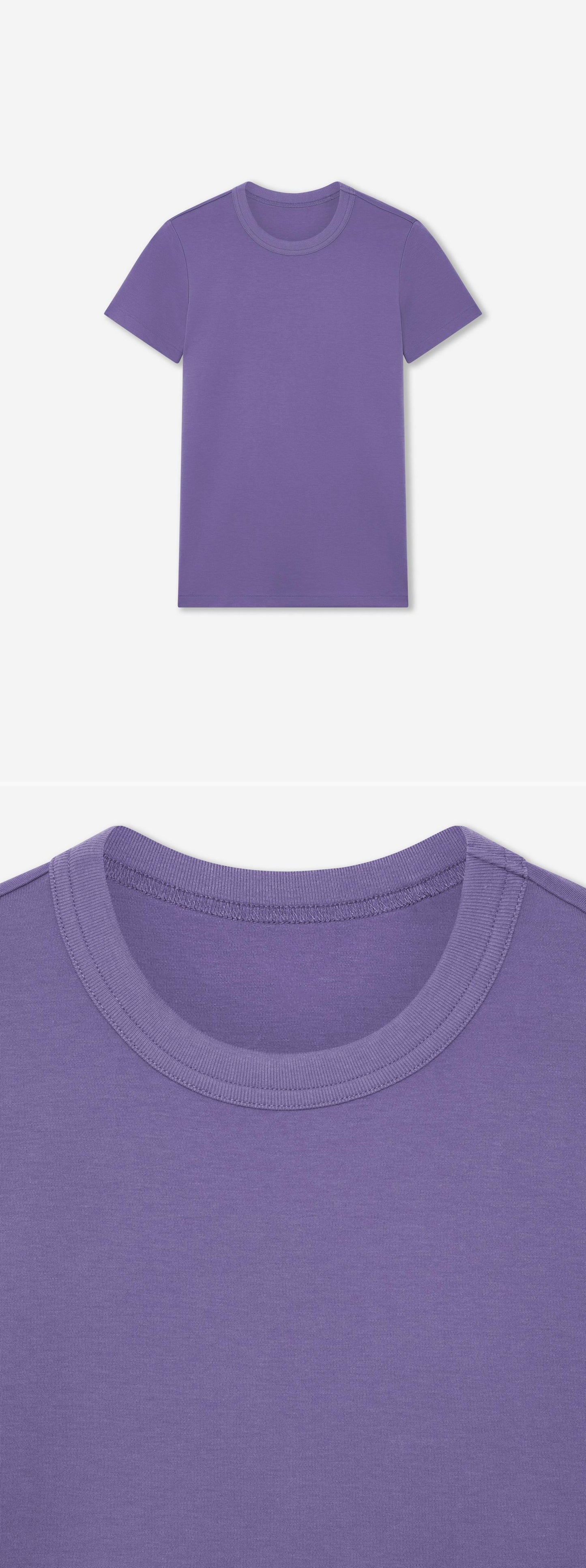 PURPLE_TSHIRT - Hanging - 2 x Shots - Front + Detail A