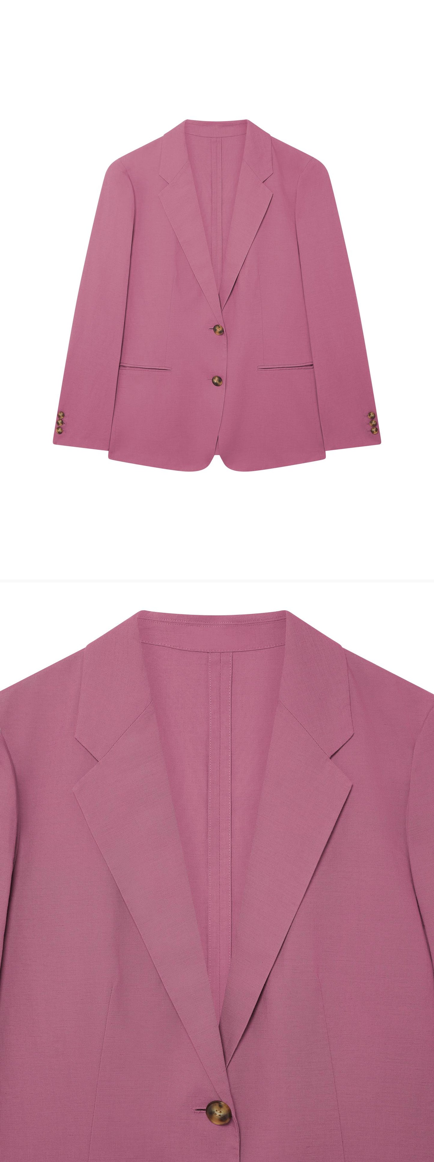 PINK_BLAZER - Hanging - 2 x Shots - Front + Detail A