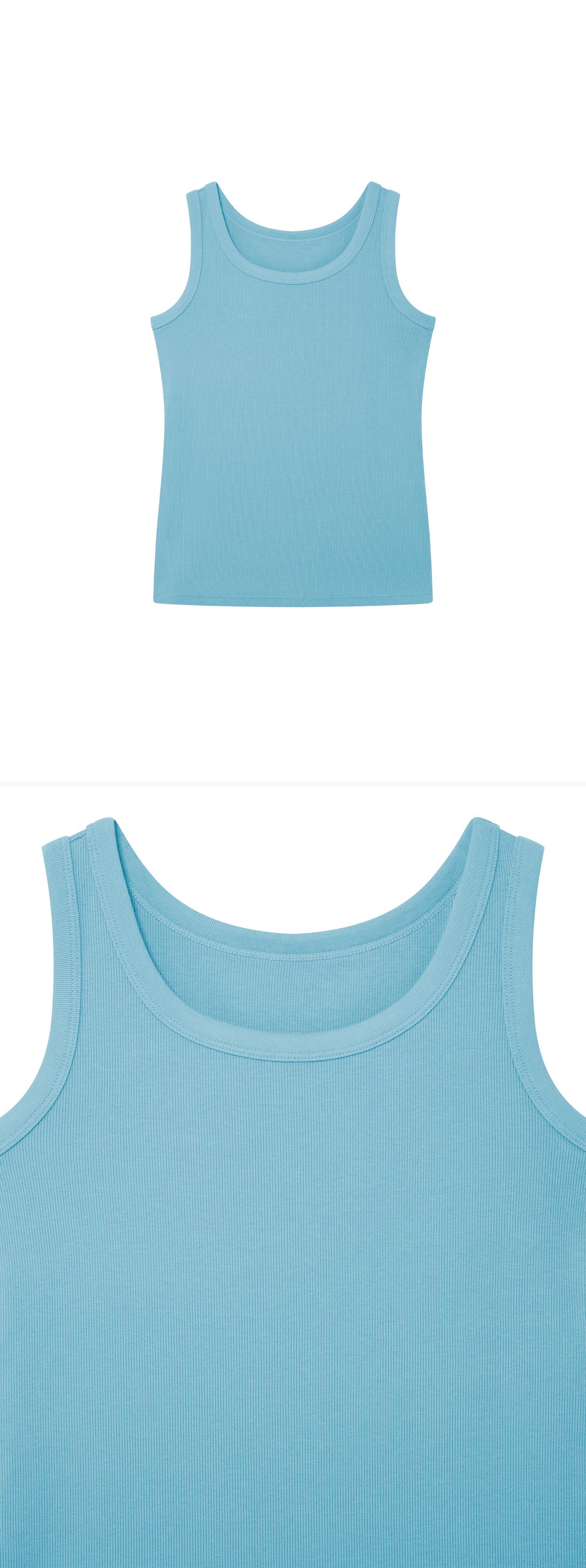 TURQUOISE_VEST - Hanging - 2 x Shots - Front + Detail A