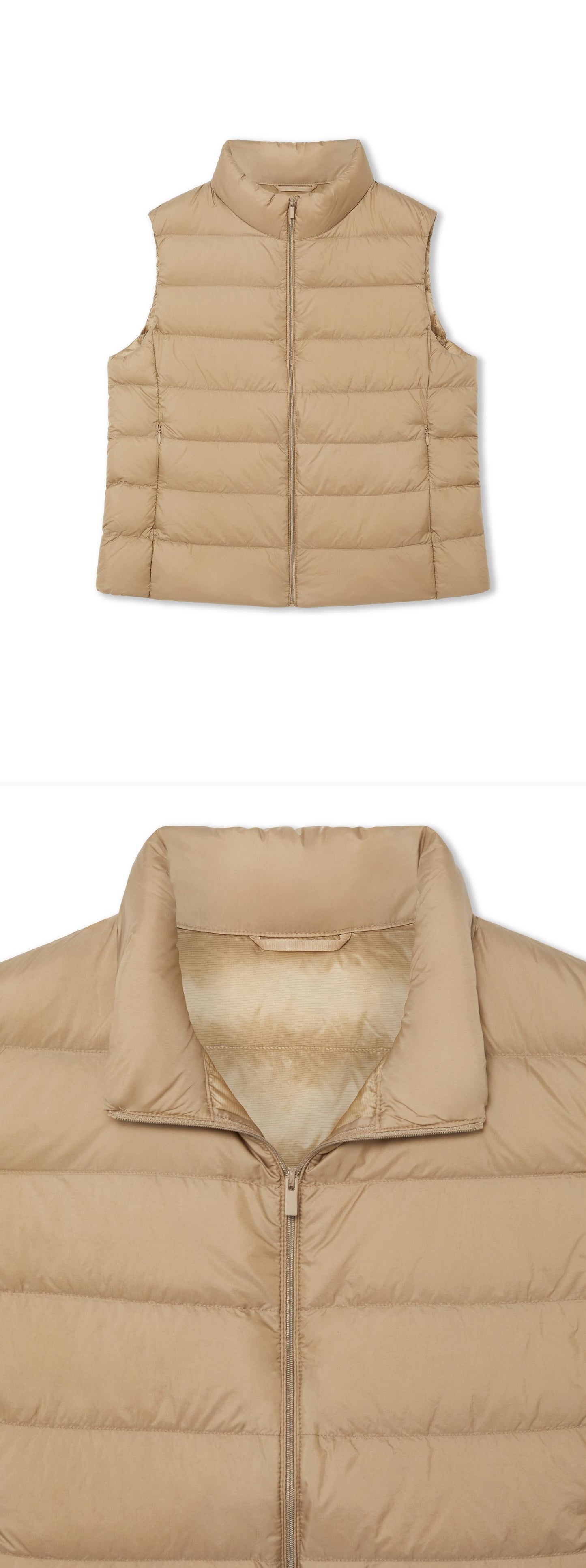 BEIGE_GILLET - Hanging - 2 x Shots - Front + Detail A