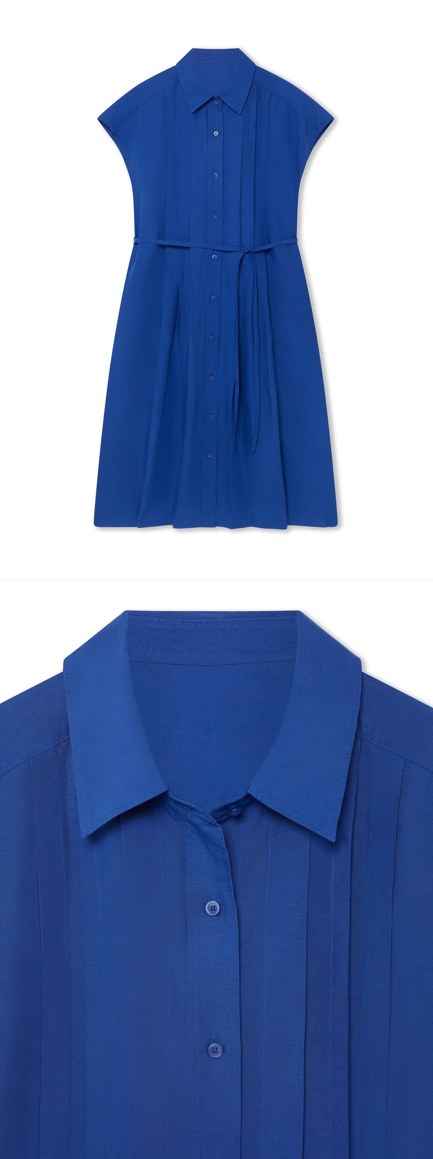 BLUE_DRESS - Hanging - 2 x Shots - Front + Detail A