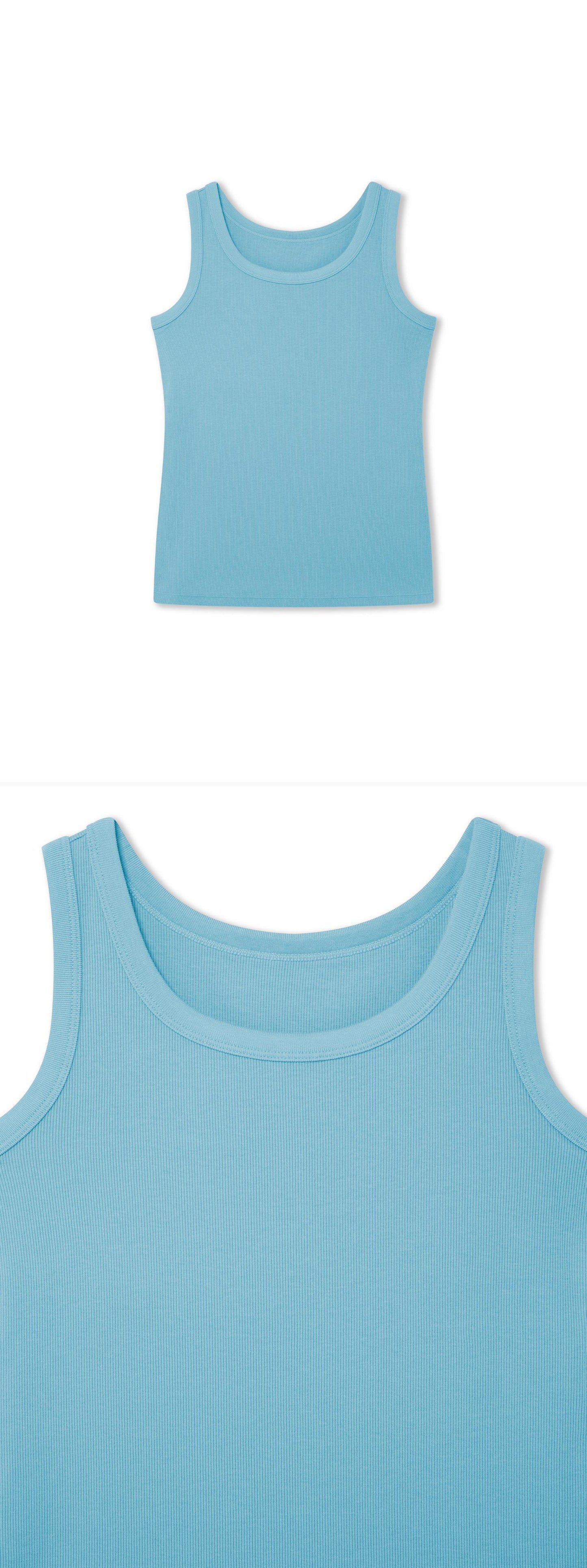 TURQUOISE_VEST - Hanging - 2 x Shots - Front + Detail A
