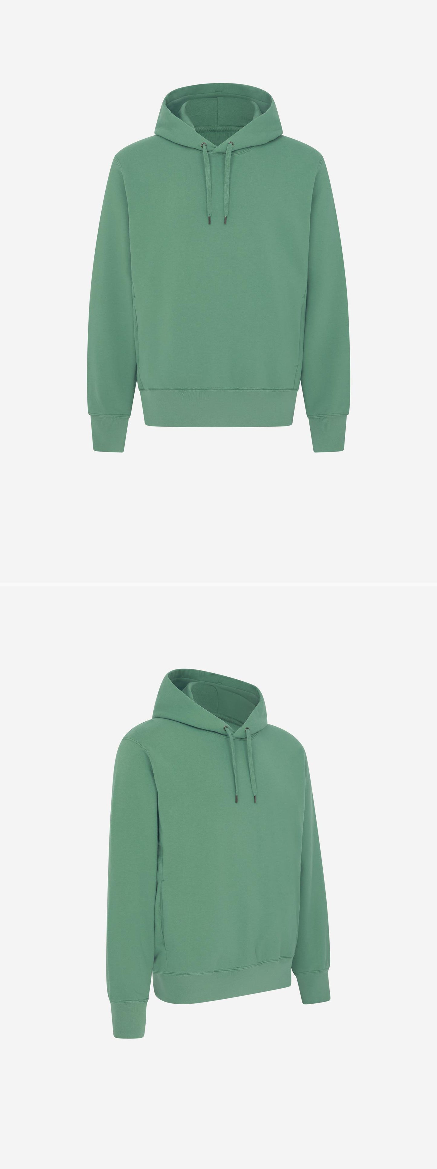 GREEN_HOODIE - Mannequin - 2 x Shots - Front + Angle