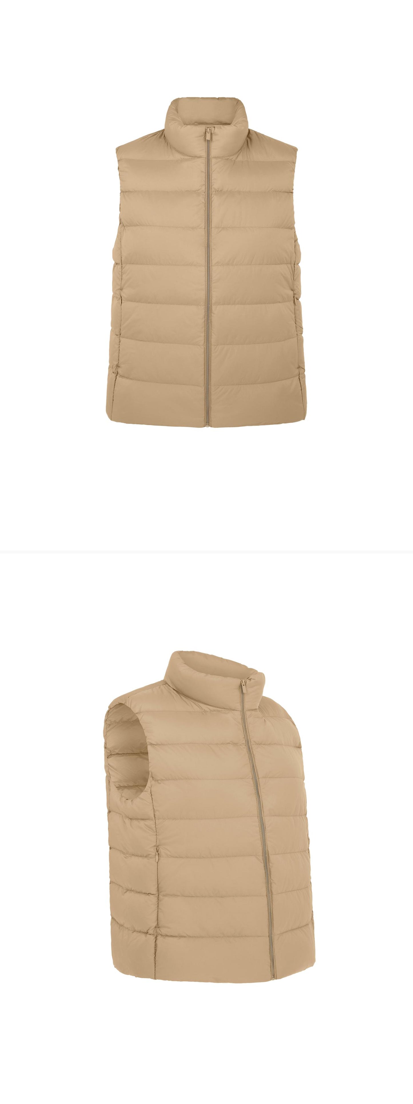BEIGE_GILLET - Mannequin - 2 x Shots - Front + Angle