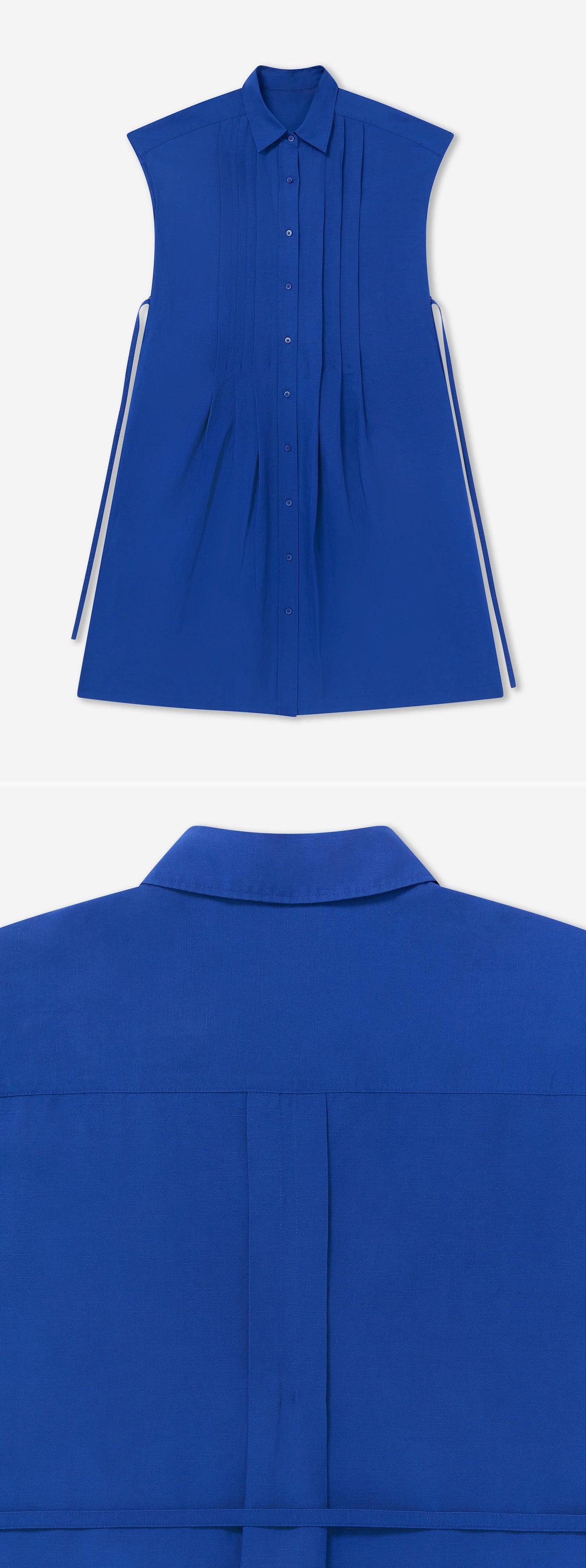 BLUE_DRESS - Flat Lay - 2 x Shots - Front + Detail B