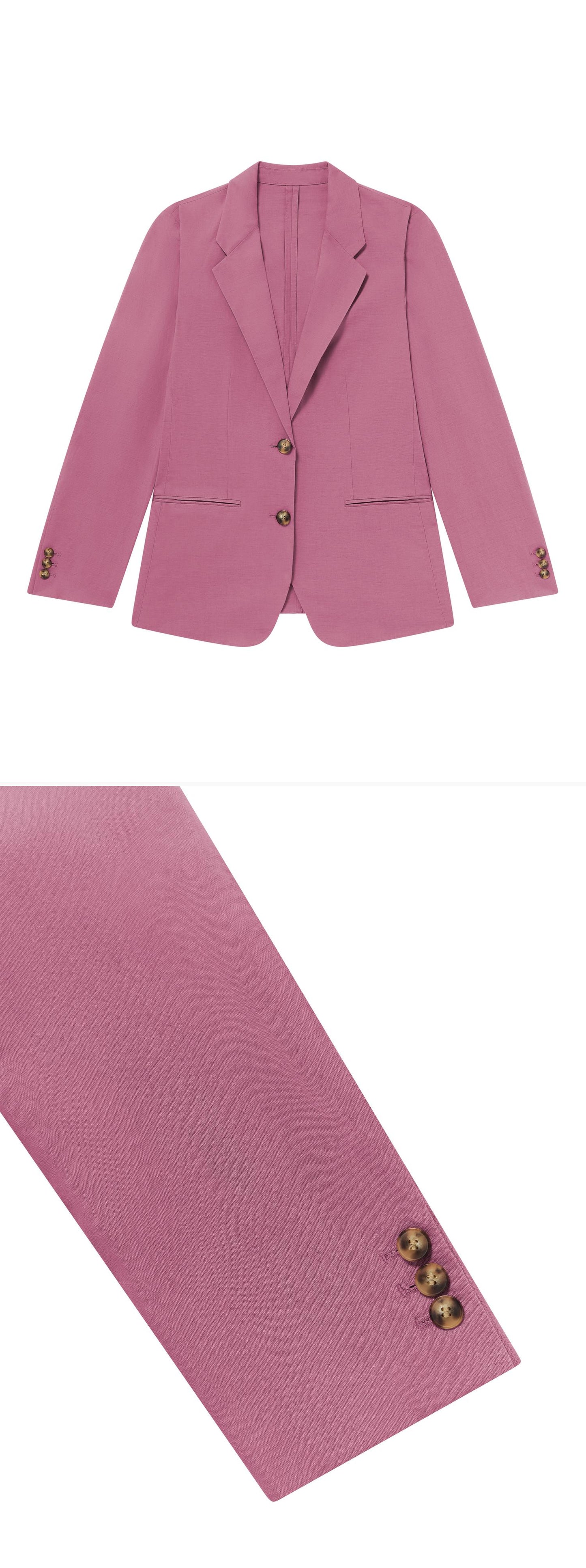 PINK_BLAZER - Flat Lay - 2 x Shots - Front + Detail B