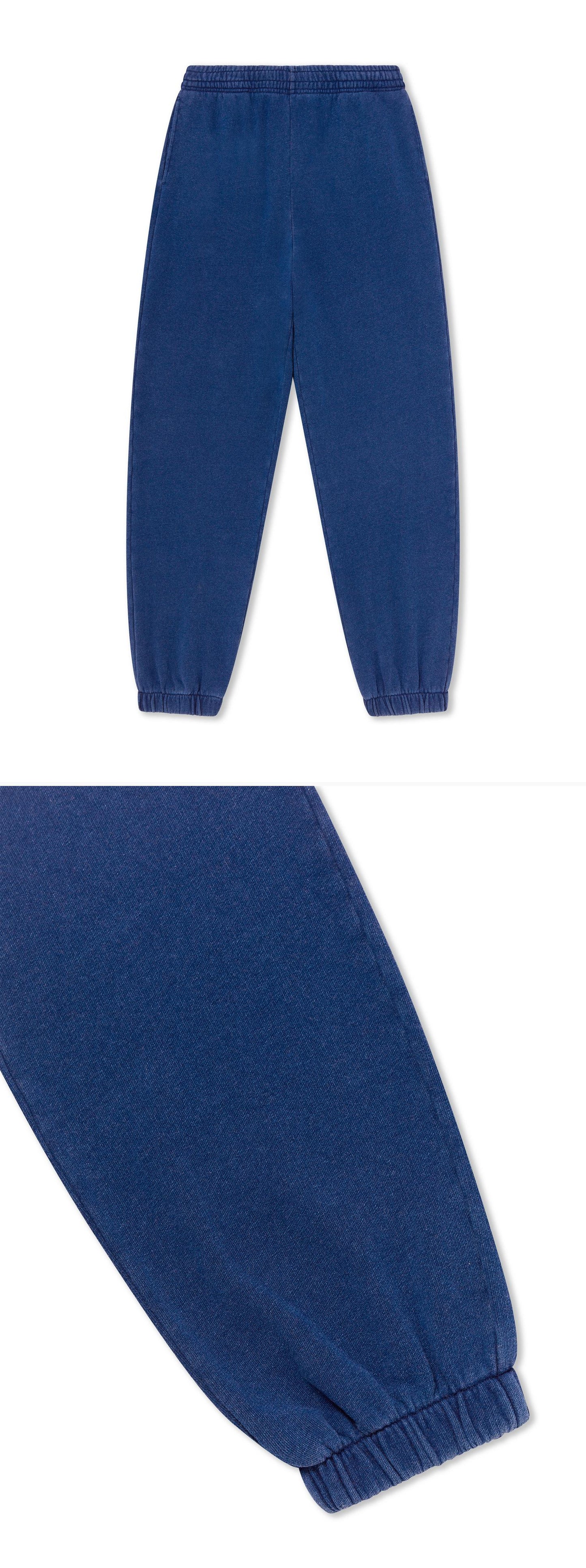 BLUE_JOGGERS - Flat Lay - 2 x Shots - Front + Detail B