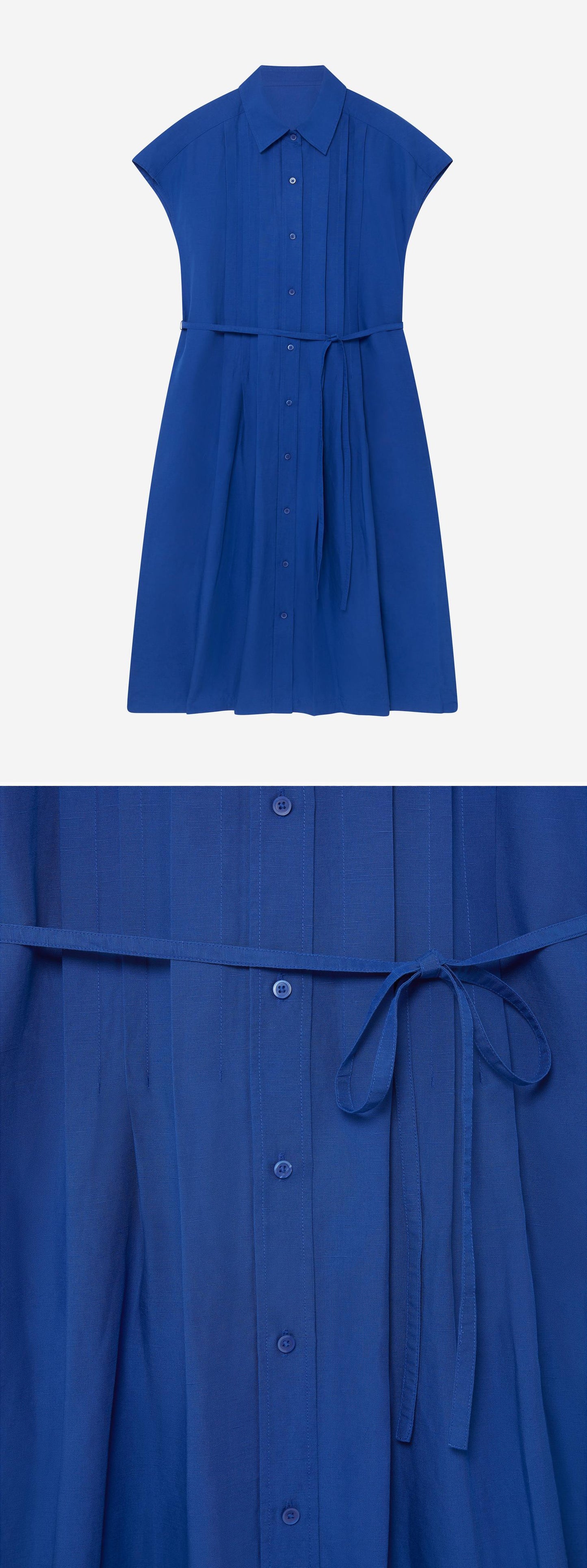 BLUE_DRESS - Hanging - 2 x Shots - Front + Detail B