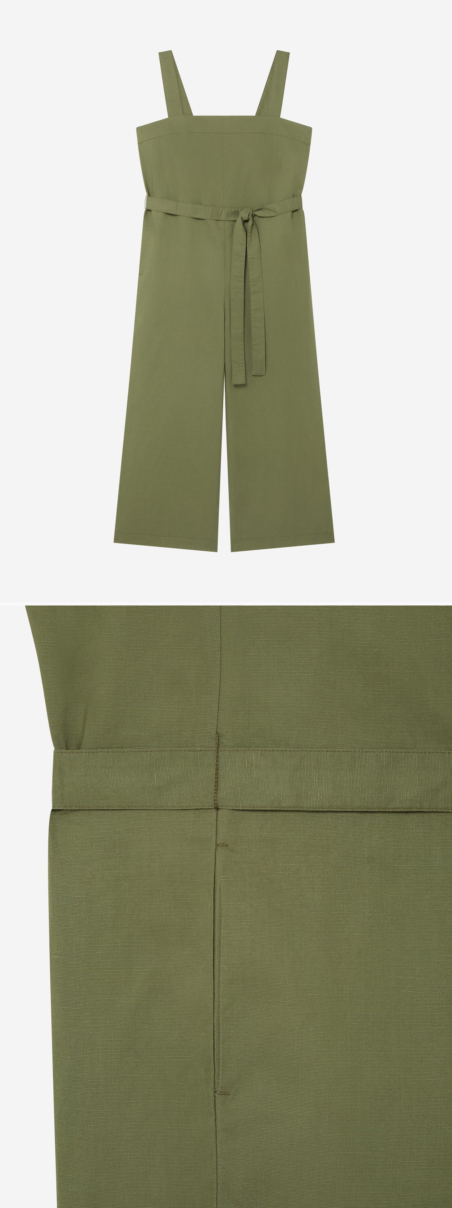 GREEN_JUMPSUIT - Hanging - 2 x Shots - Front + Detail B