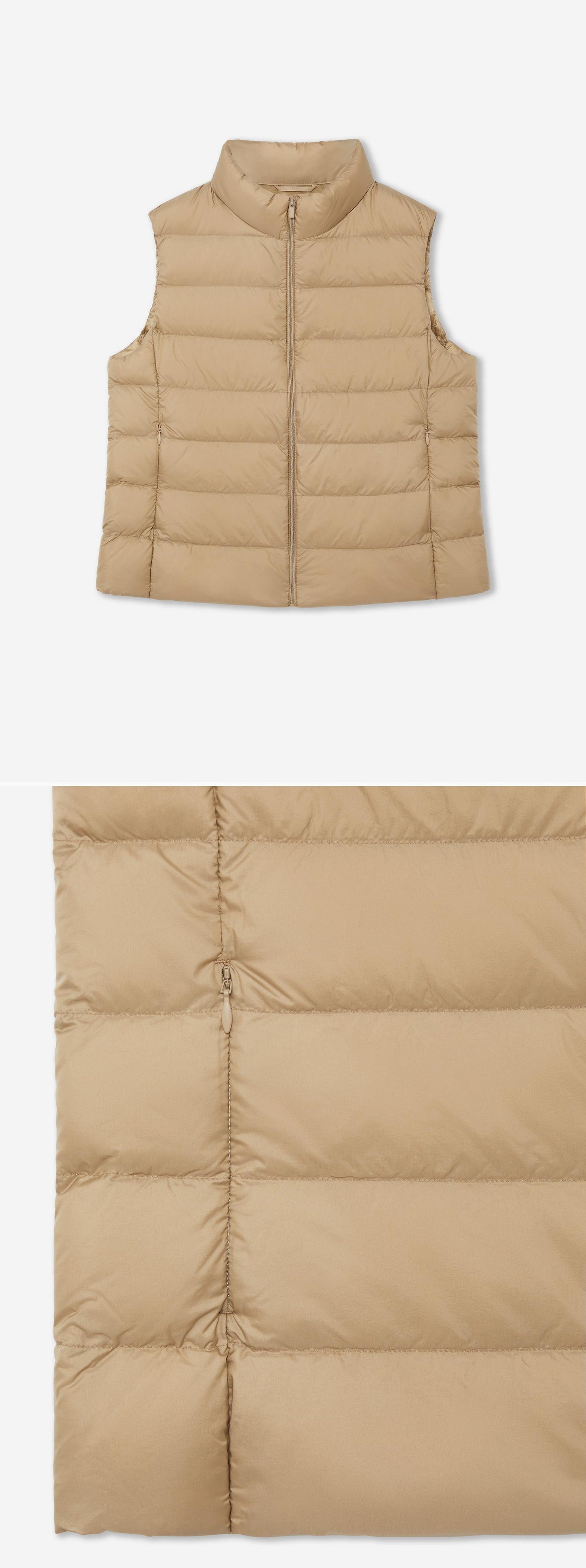 BEIGE_GILLET - Hanging - 2 x Shots - Front + Detail B