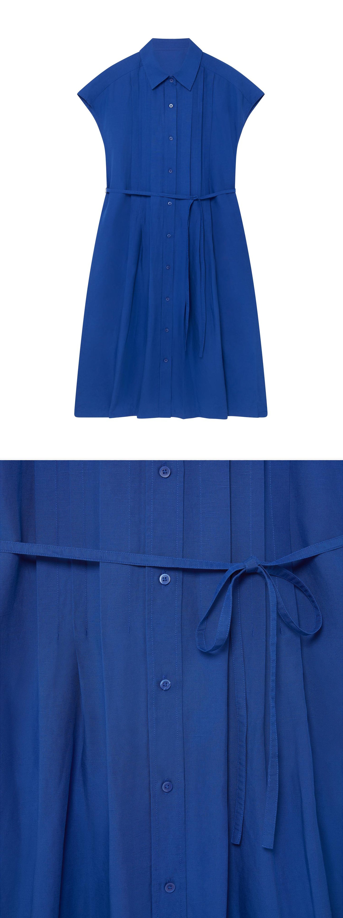 BLUE_DRESS - Hanging - 2 x Shots - Front + Detail B