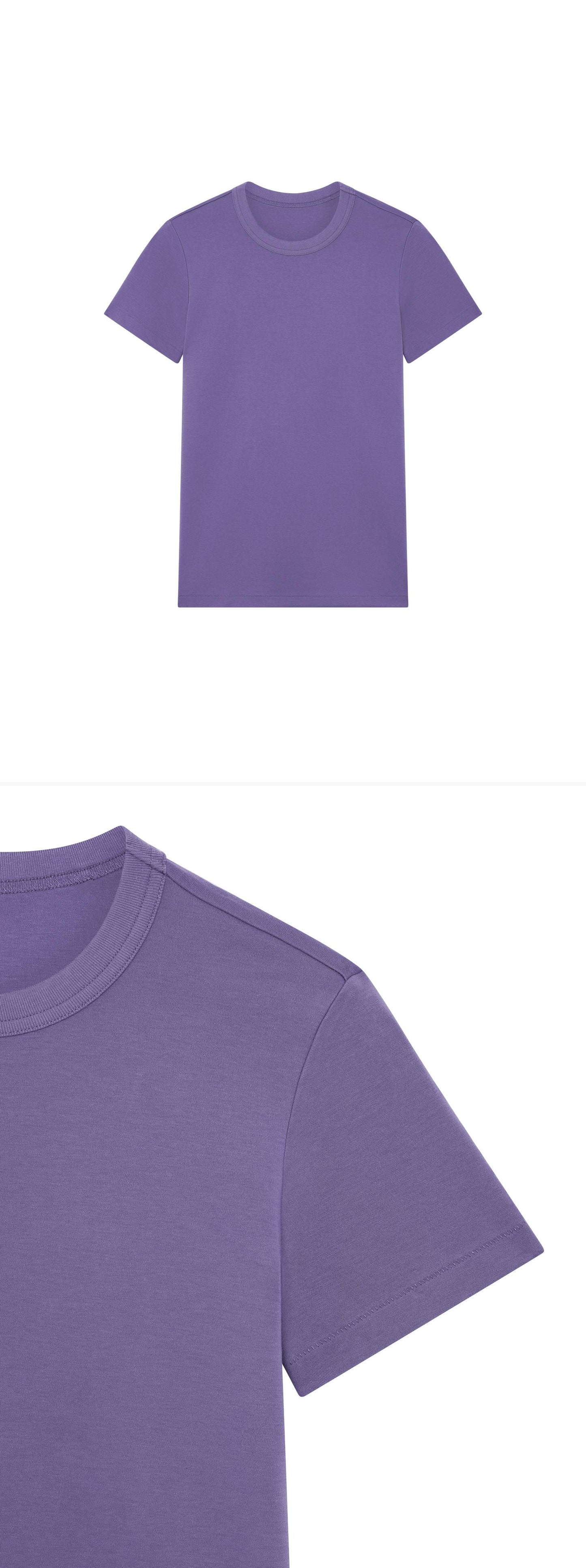 PURPLE_TSHIRT - Hanging - 2 x Shots - Front + Detail B