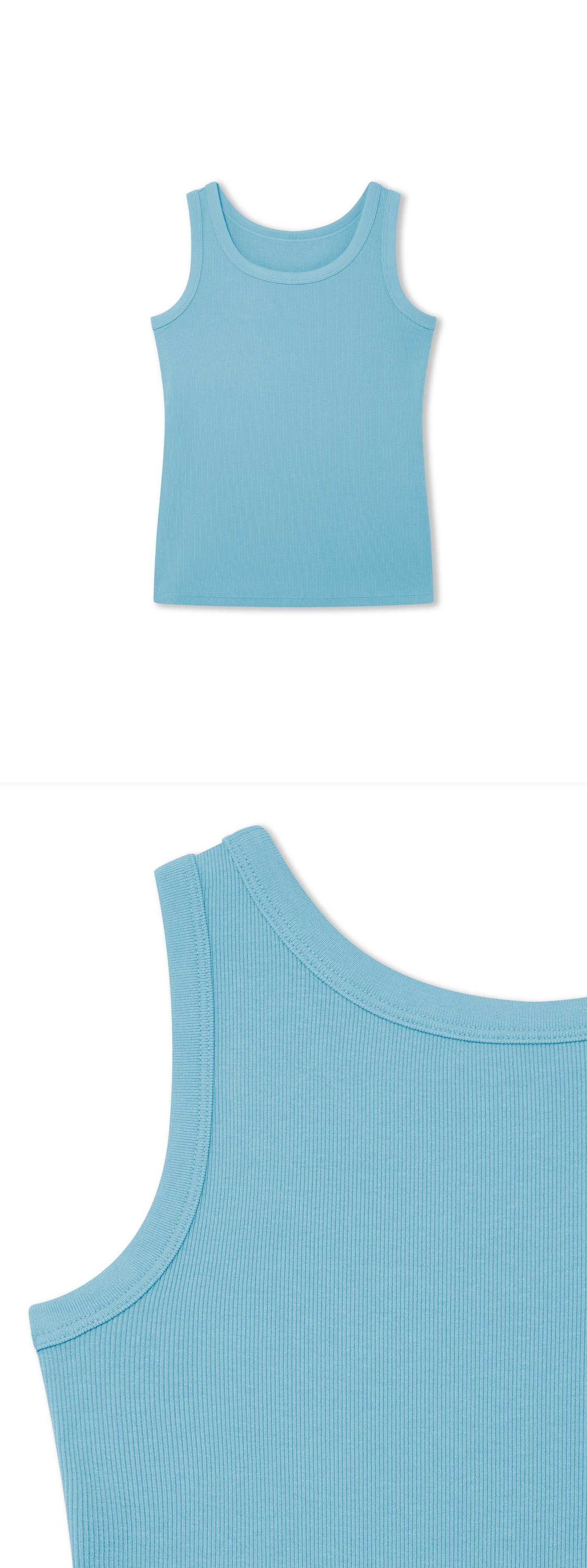 TURQUOISE_VEST - Hanging - 2 x Shots - Front + Detail B