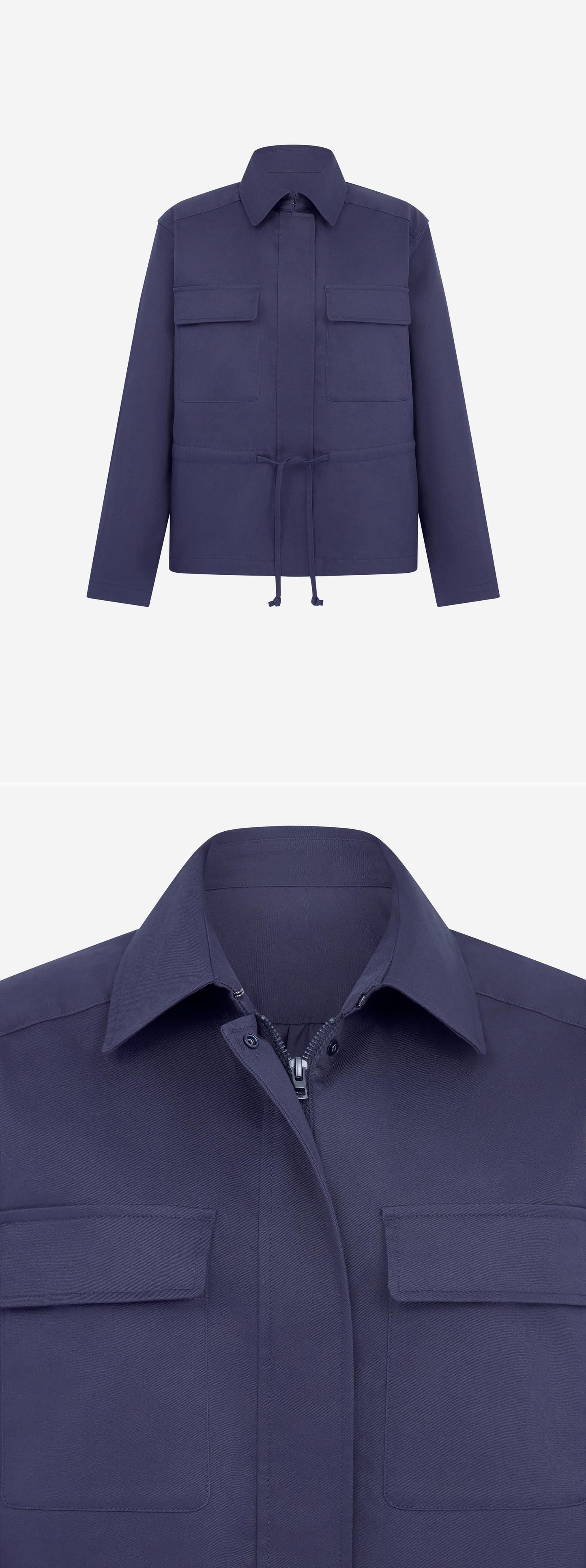 BLUE_JACKET - Mannequin - 2 x Shots - Front + Detail A