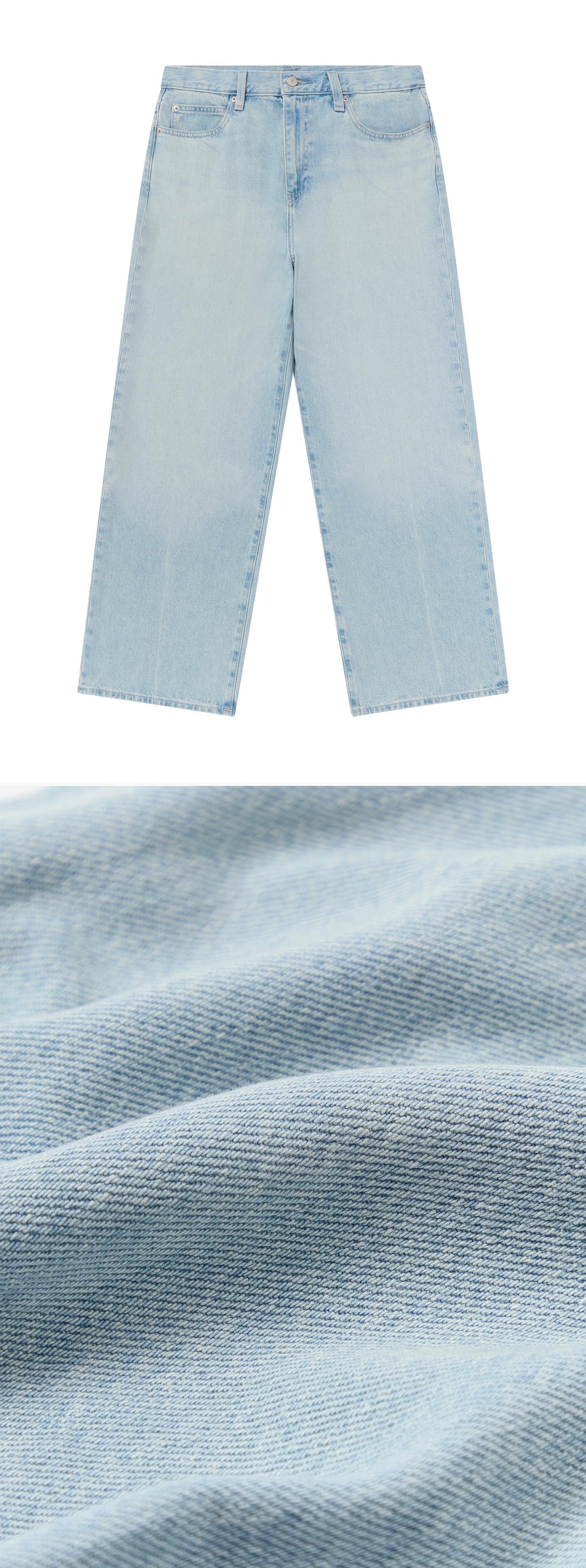DENIM_JEANS - Flat Lay - 2 x Shots - Front + Detail C