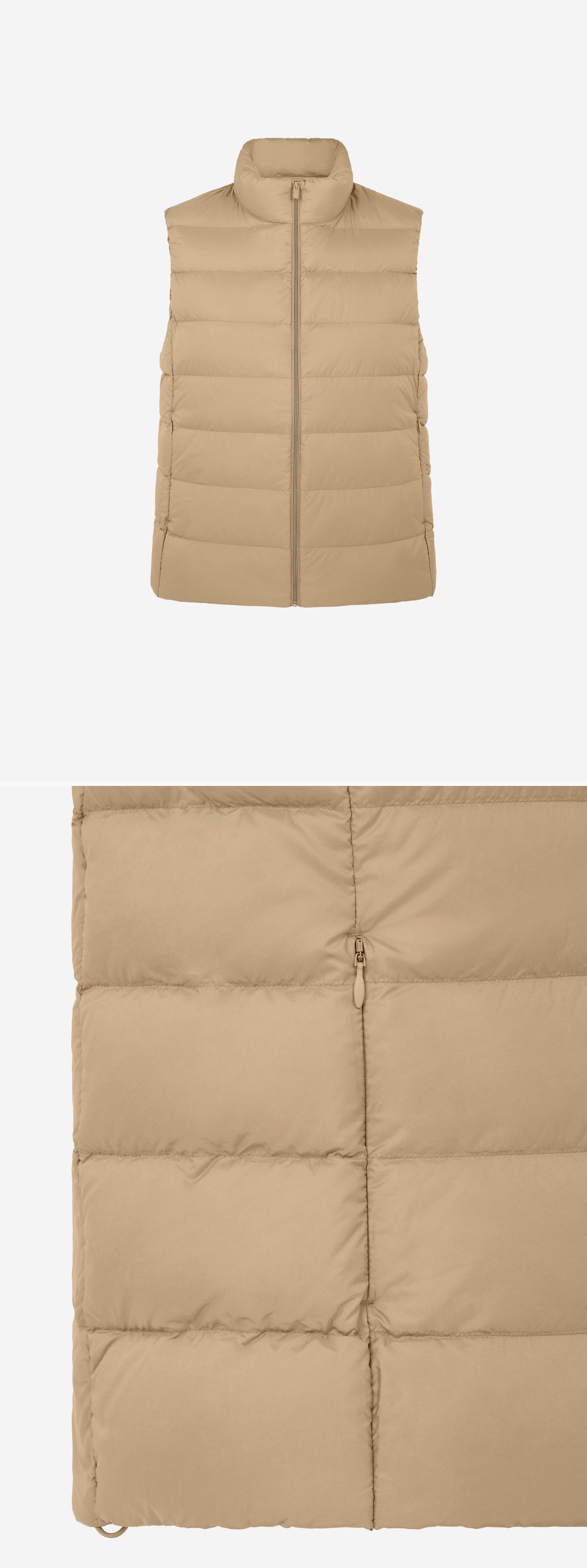 BEIGE_GILLET - Mannequin - 2 x Shots - Front + Detail B
