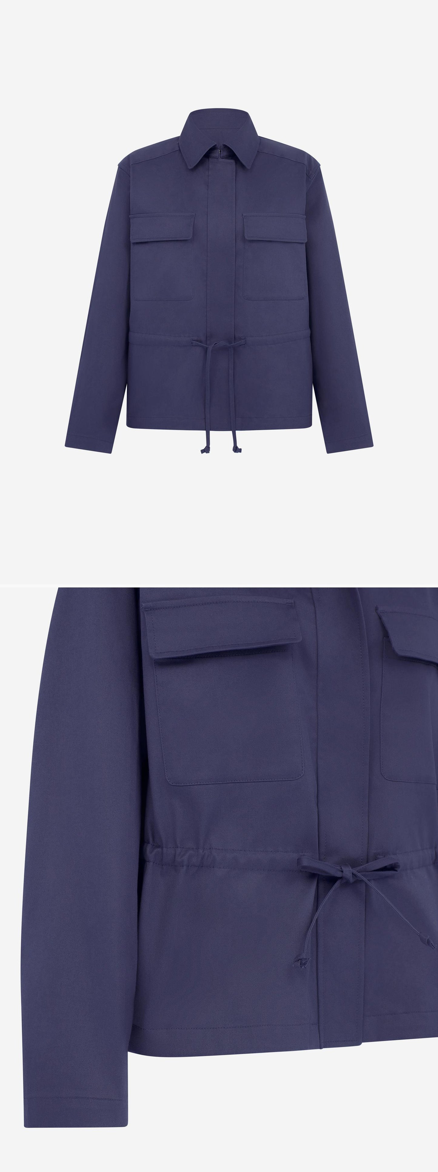 BLUE_JACKET - Mannequin - 2 x Shots - Front + Detail B