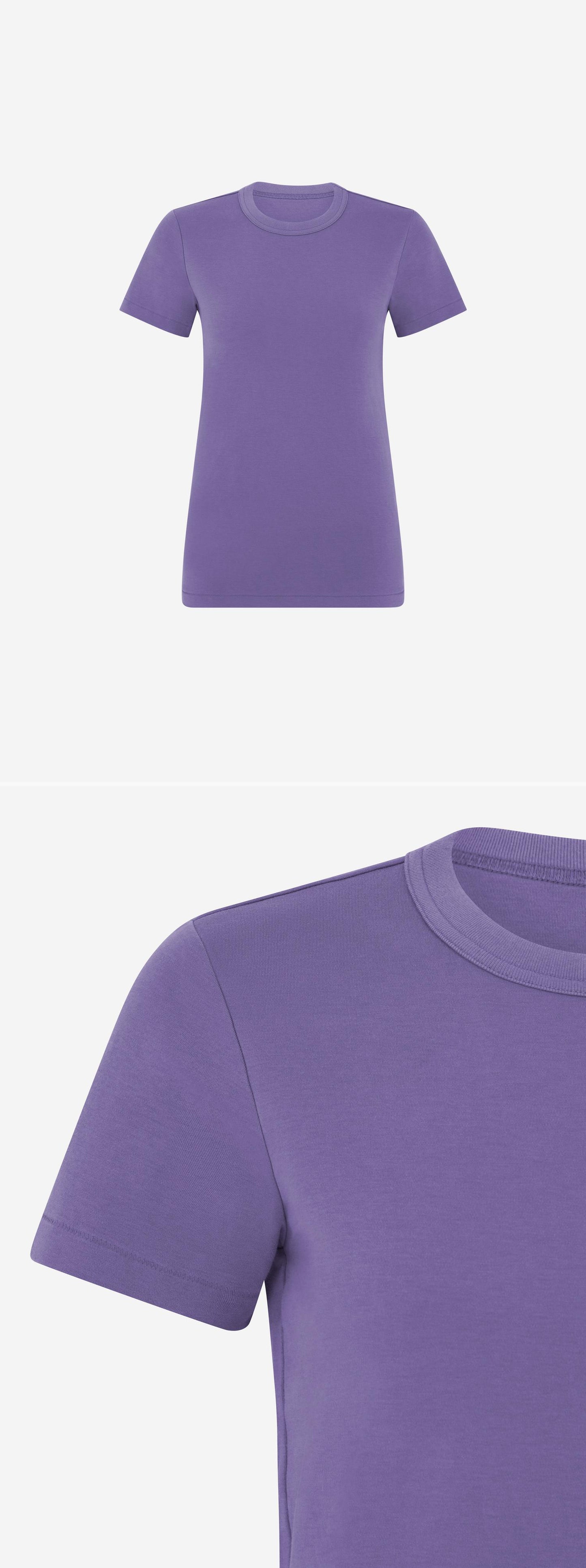 PURPLE_TSHIRT - Mannequin - 2 x Shots - Front + Detail B