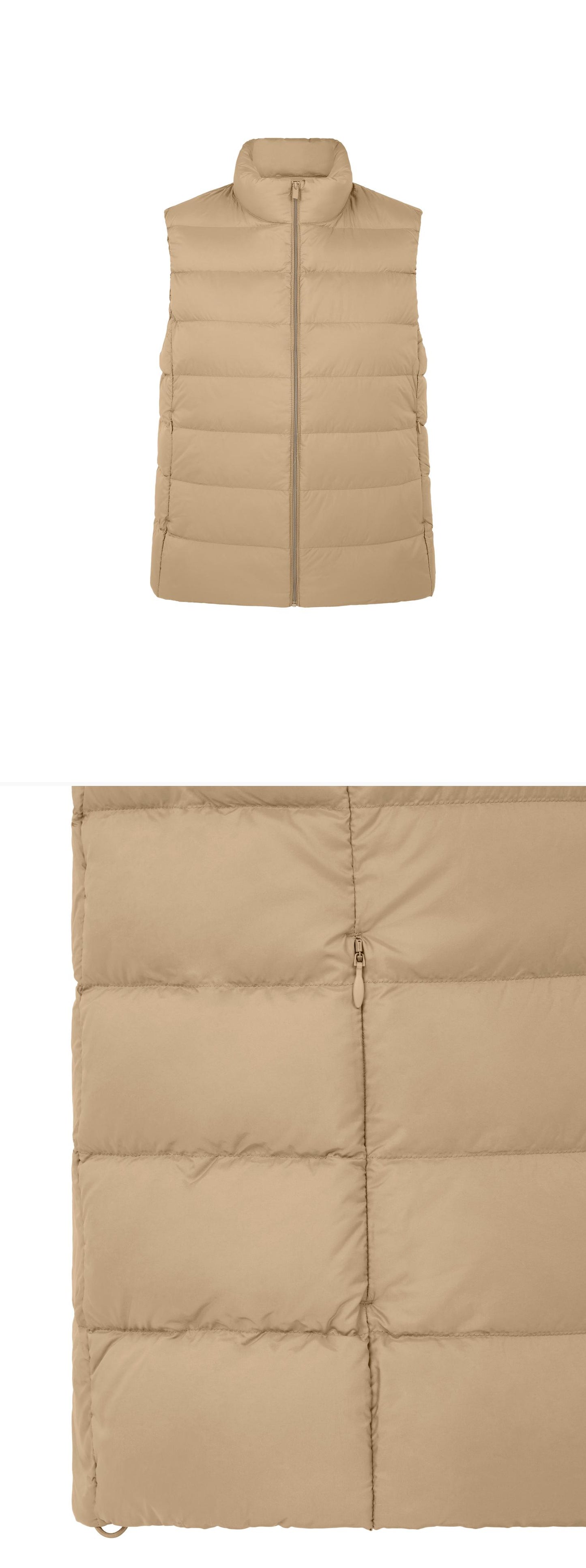 BEIGE_GILLET - Mannequin - 2 x Shots - Front + Detail B