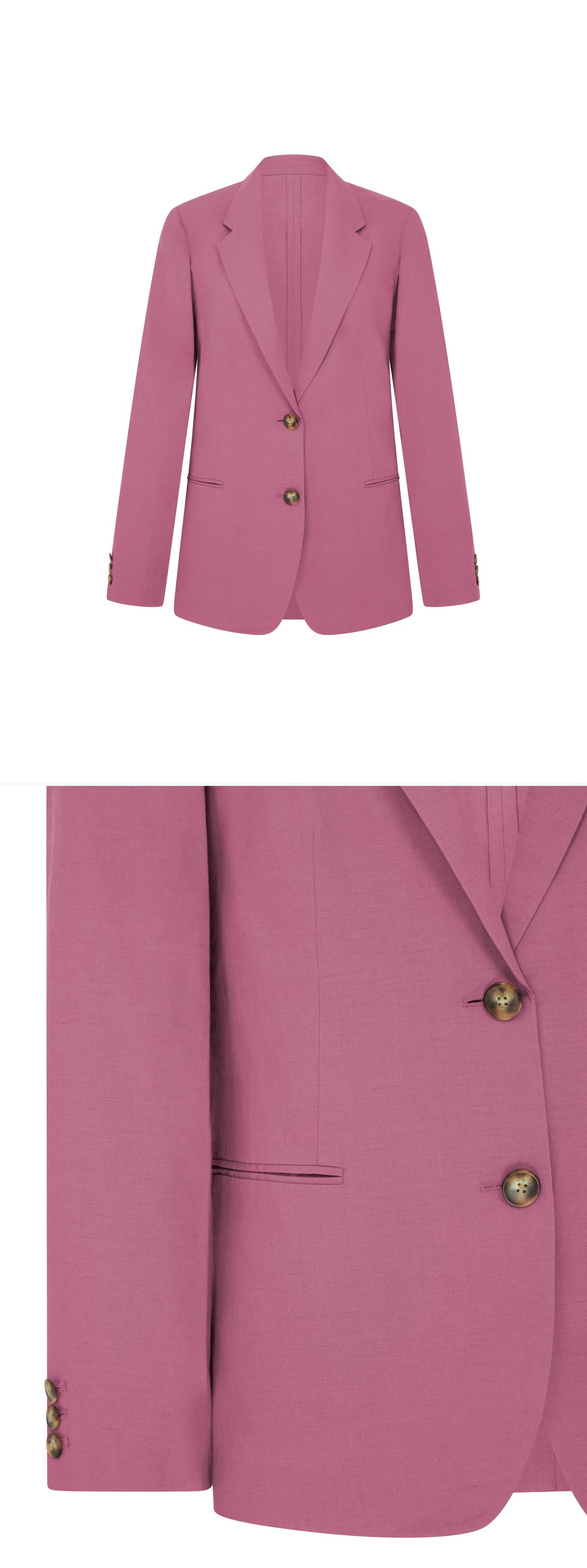 PINK_BLAZER - Mannequin - 2 x Shots - Front + Detail B