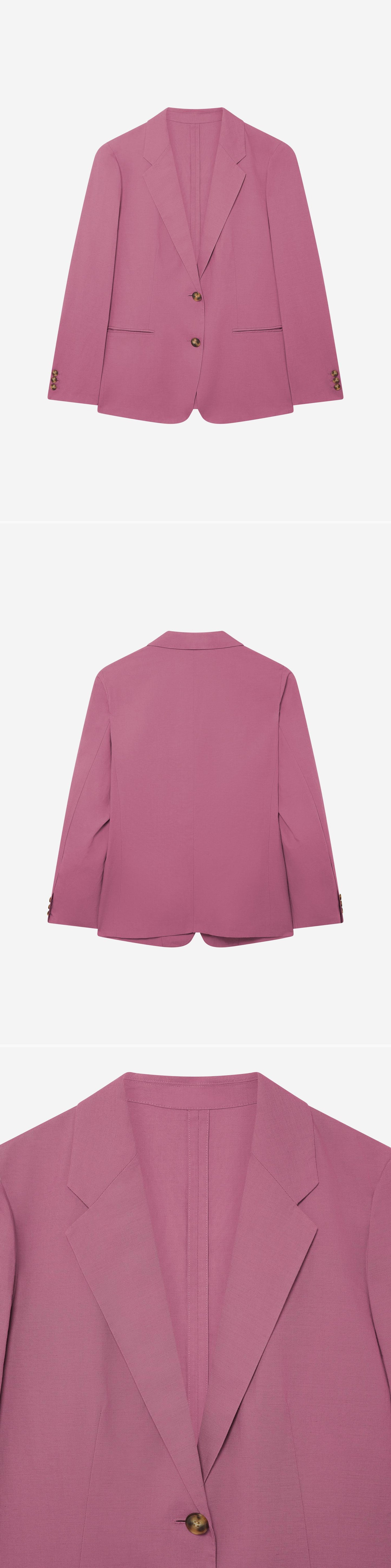 PINK_BLAZER - Hanging - 3 x Shots - Front + Back + Detail A