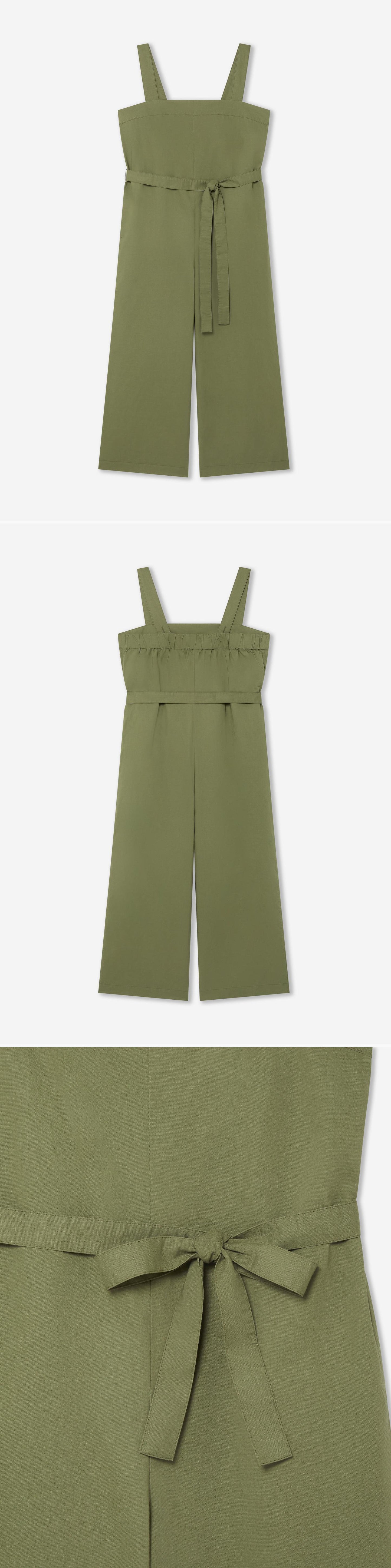 GREEN_JUMPSUIT - Hanging - 3 x Shots - Front + Back + Detail A