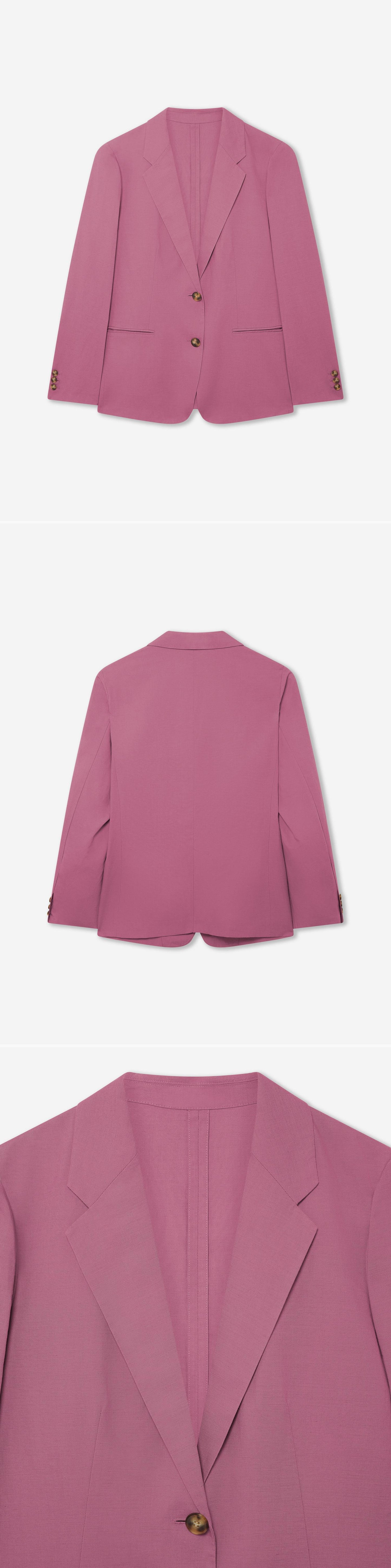 PINK_BLAZER - Hanging - 3 x Shots - Front + Back + Detail A