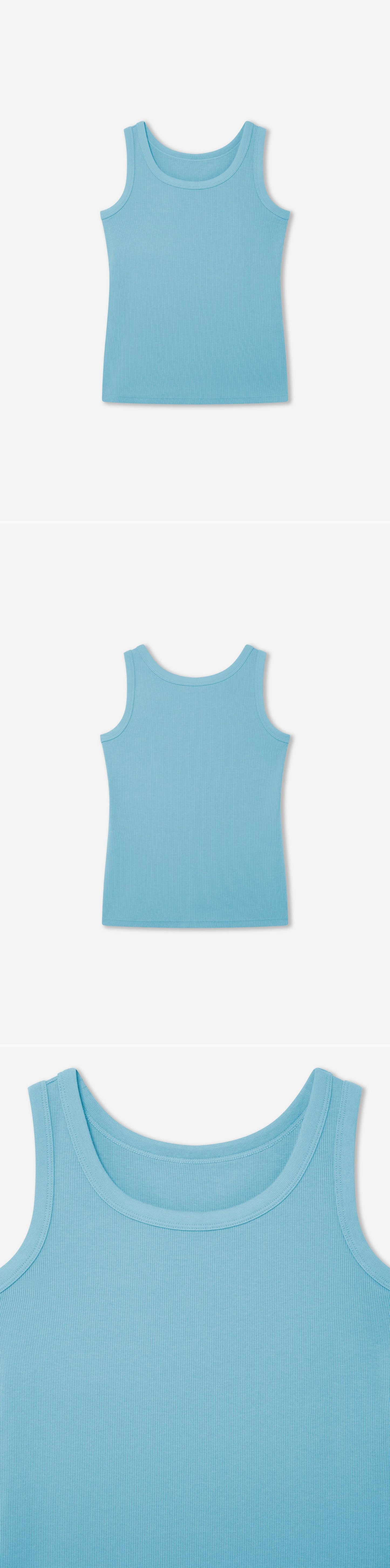 TURQUOISE_VEST - Hanging - 3 x Shots - Front + Back + Detail A