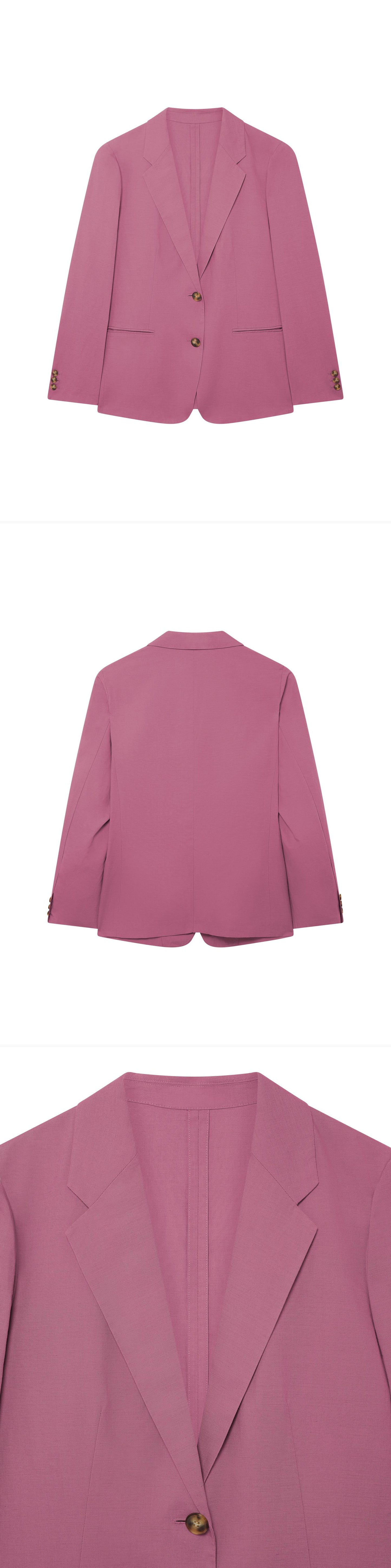 PINK_BLAZER - Hanging - 3 x Shots - Front + Back + Detail A