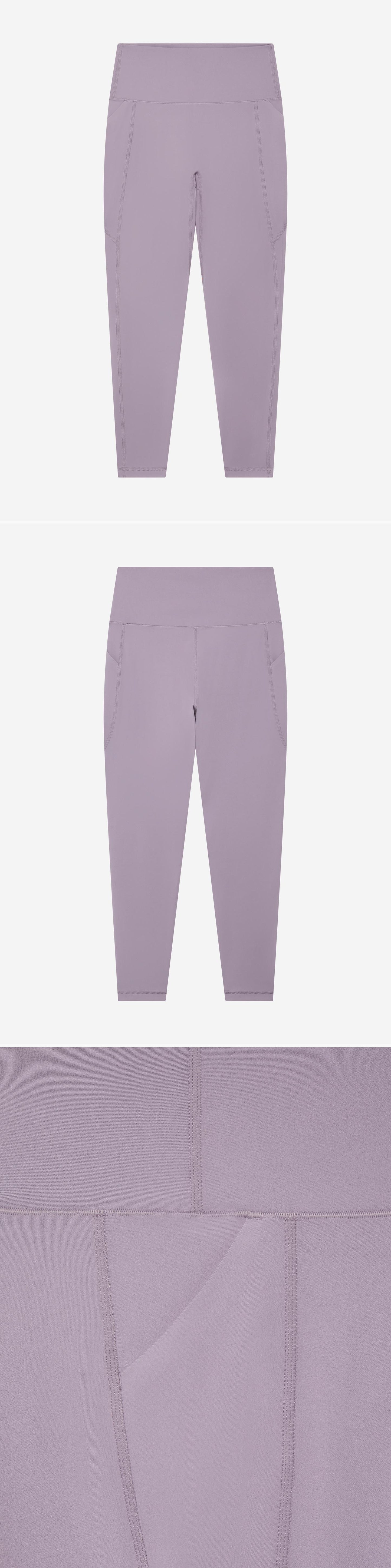 LILAC_LEGGINGS - Hanging - 3 x Shots - Front + Back + Detail B