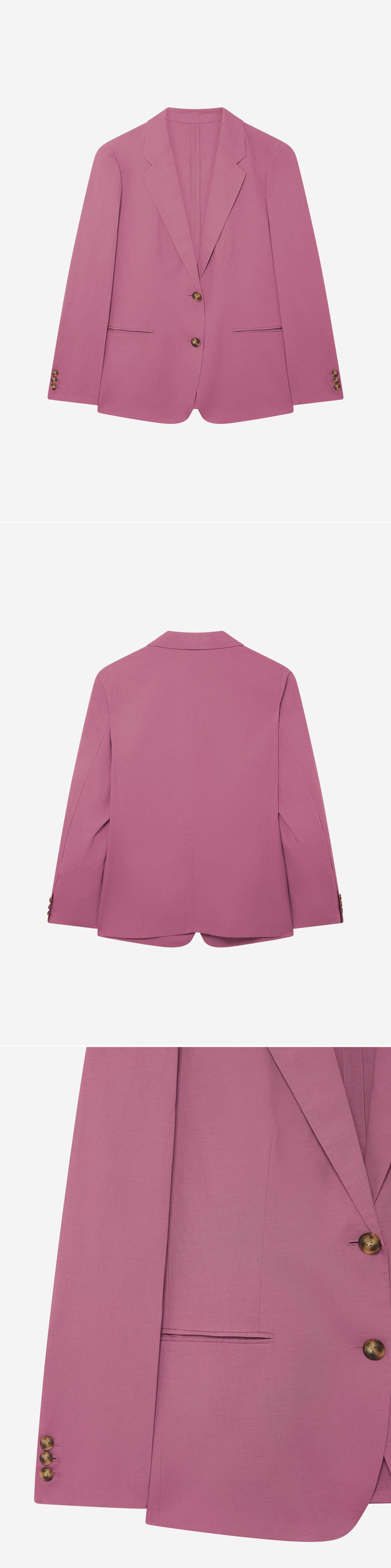 PINK_BLAZER - Hanging - 3 x Shots - Front + Back + Detail B
