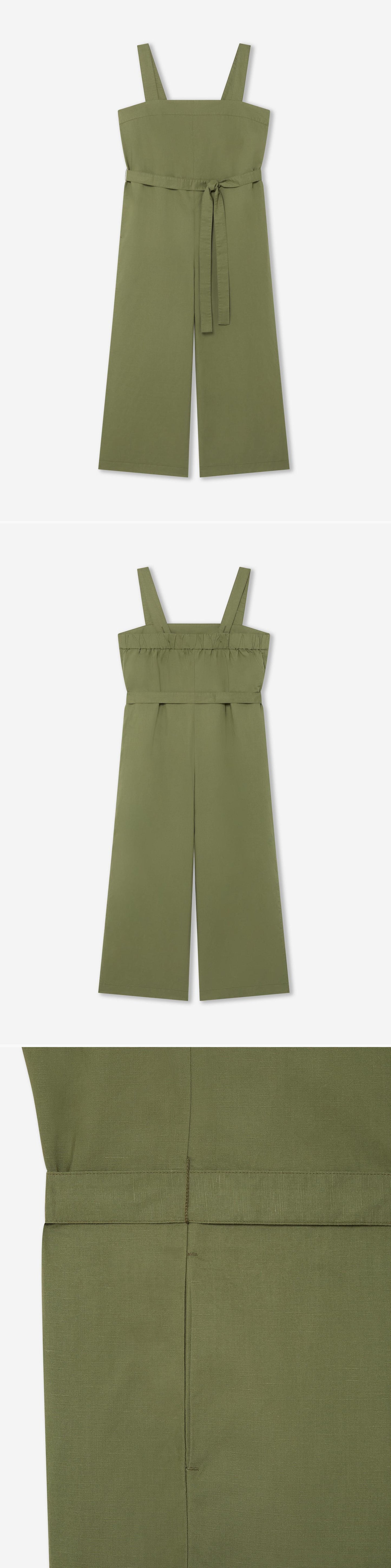 GREEN_JUMPSUIT - Hanging - 3 x Shots - Front + Back + Detail B